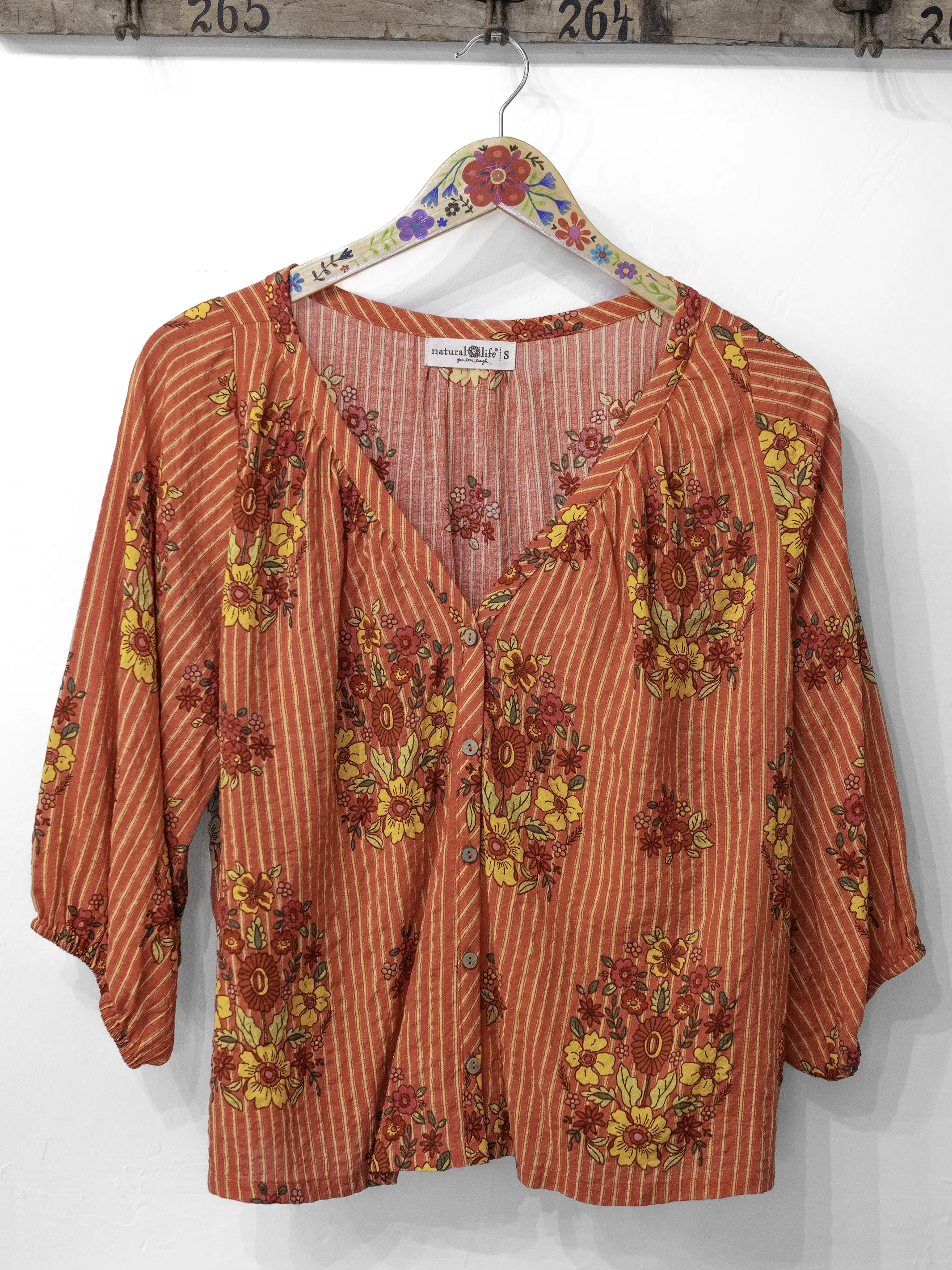 Abby Blouse - Jaipur Stripe Pink - Image 2