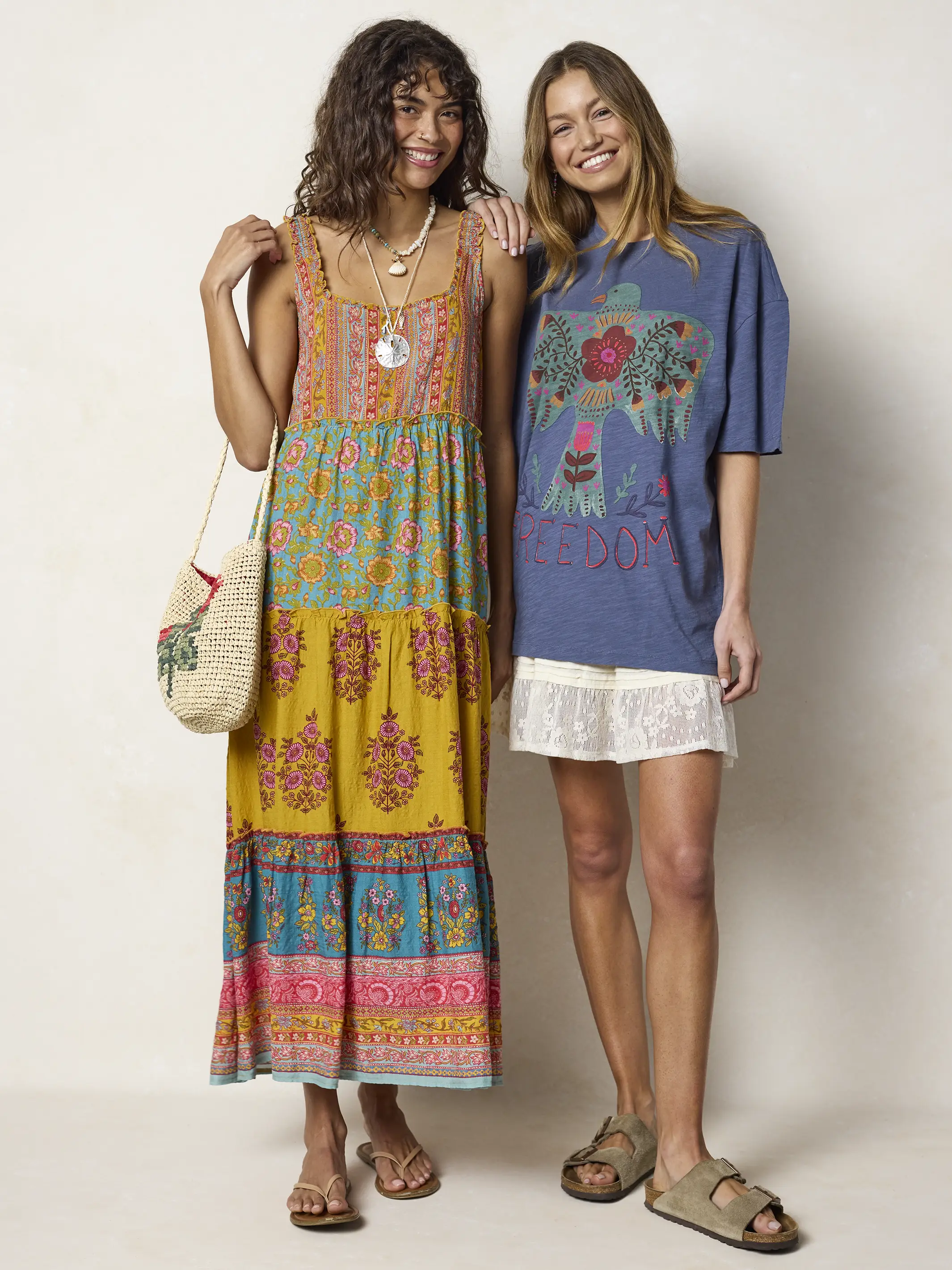 Adele Maxi Dress - Wildflower Medallion Gold - Image 3