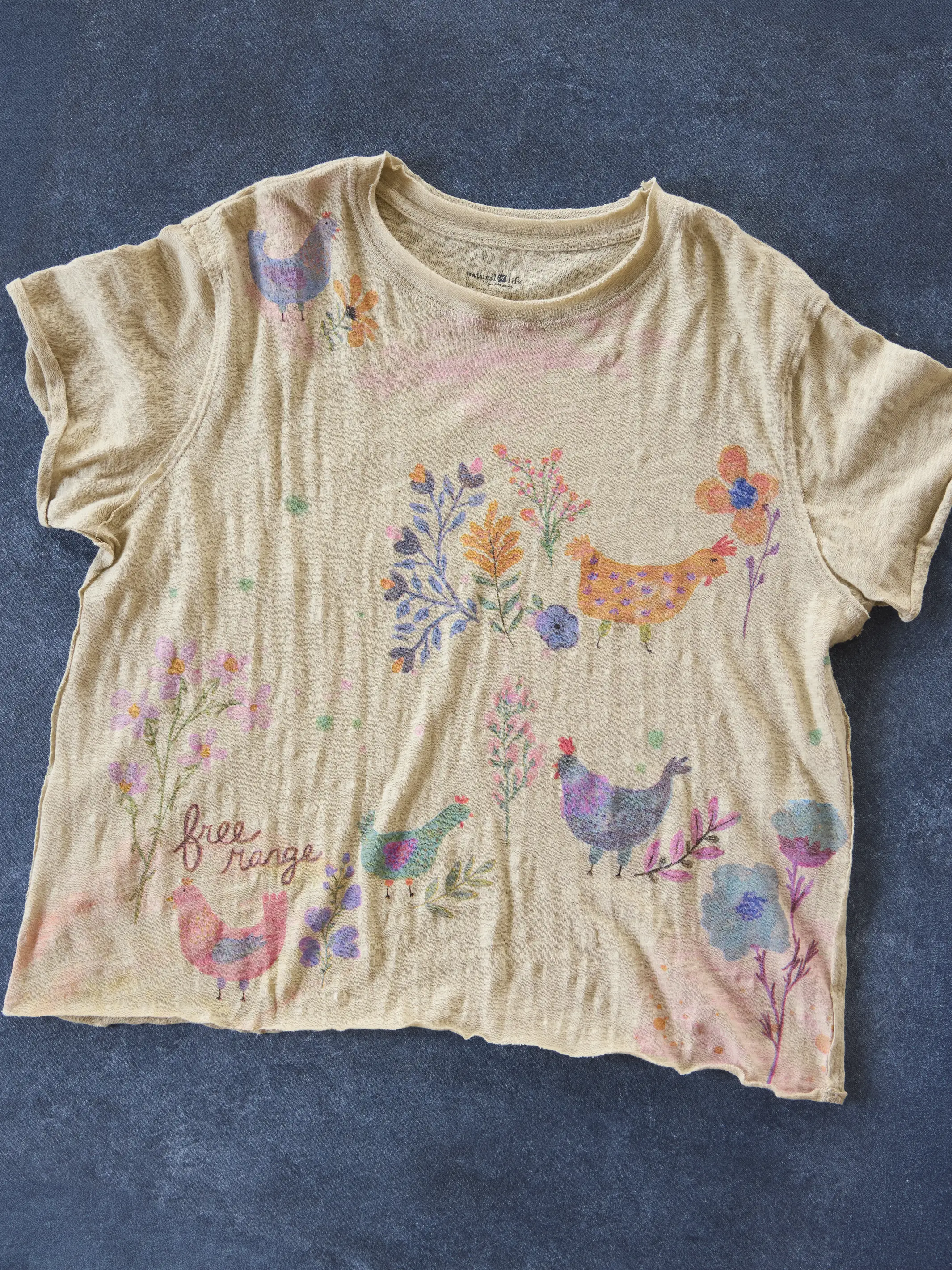 Aiden Cotton Tee - Cream Chicken - Image 2