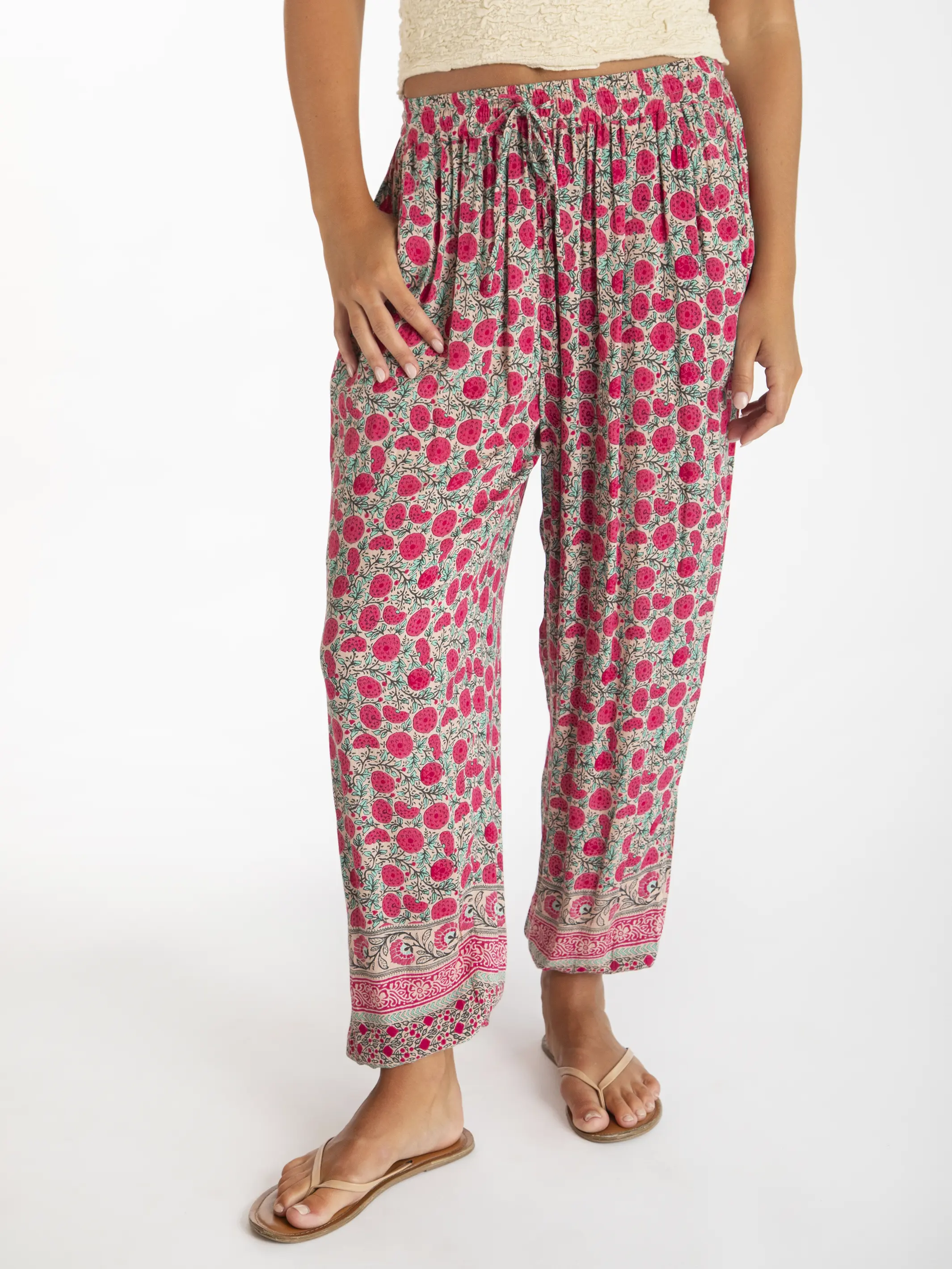 Allison Pants - Pink Puff Floral - Image 2
