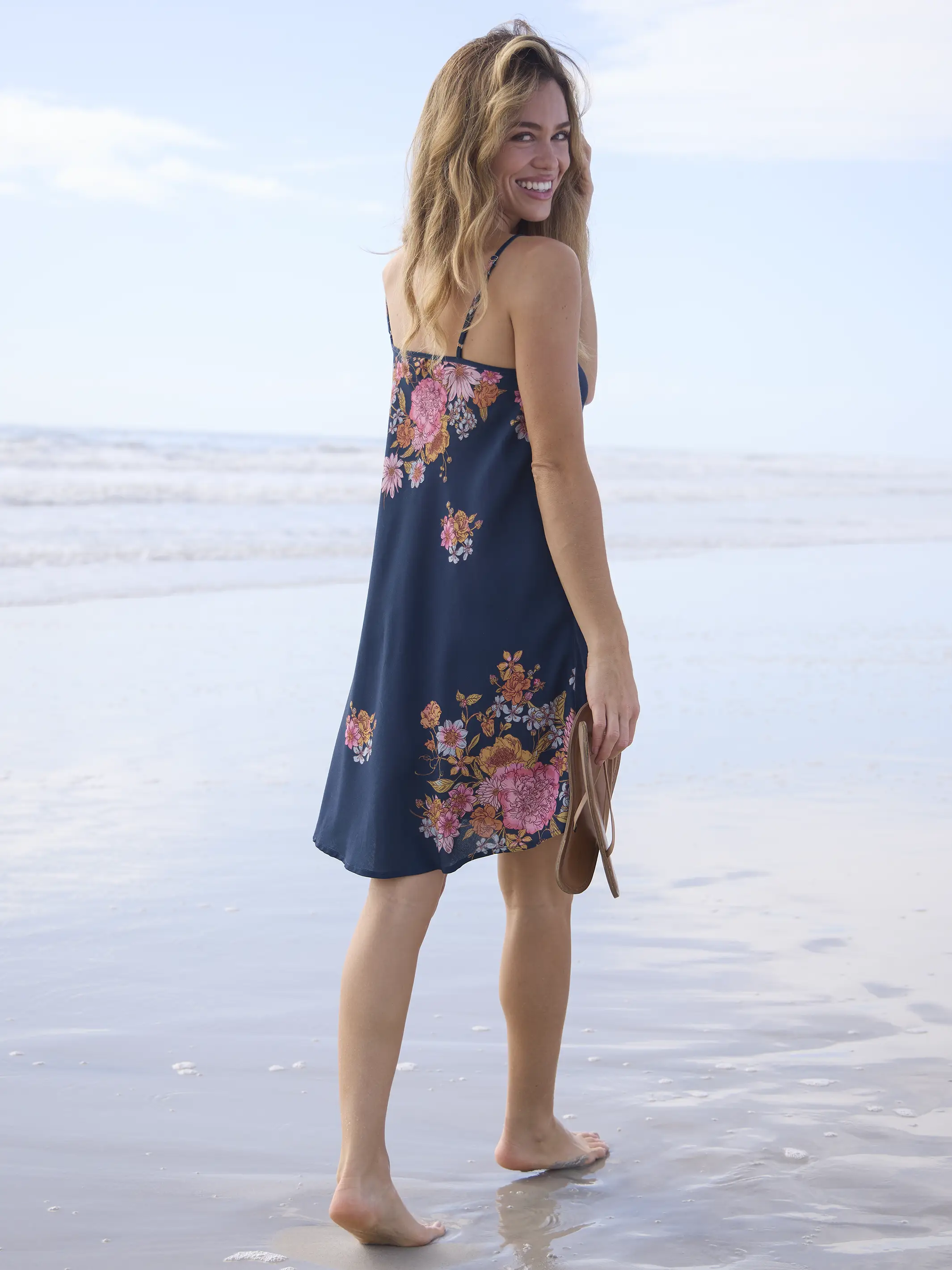 Amellia Mini Dress - English Garden Navy - Image 3