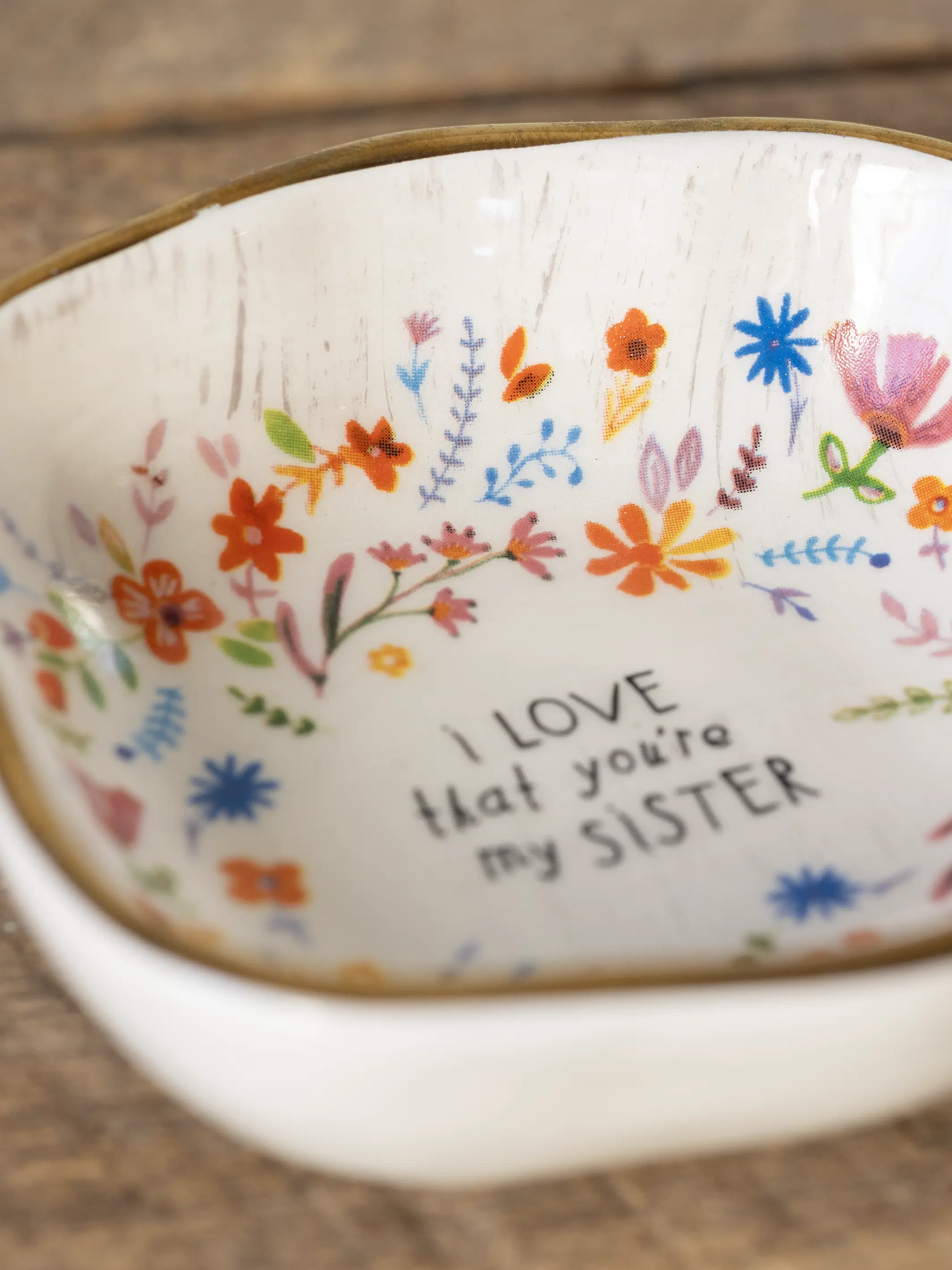 Antiqued Trinket Bowl - Daughter - Image 4