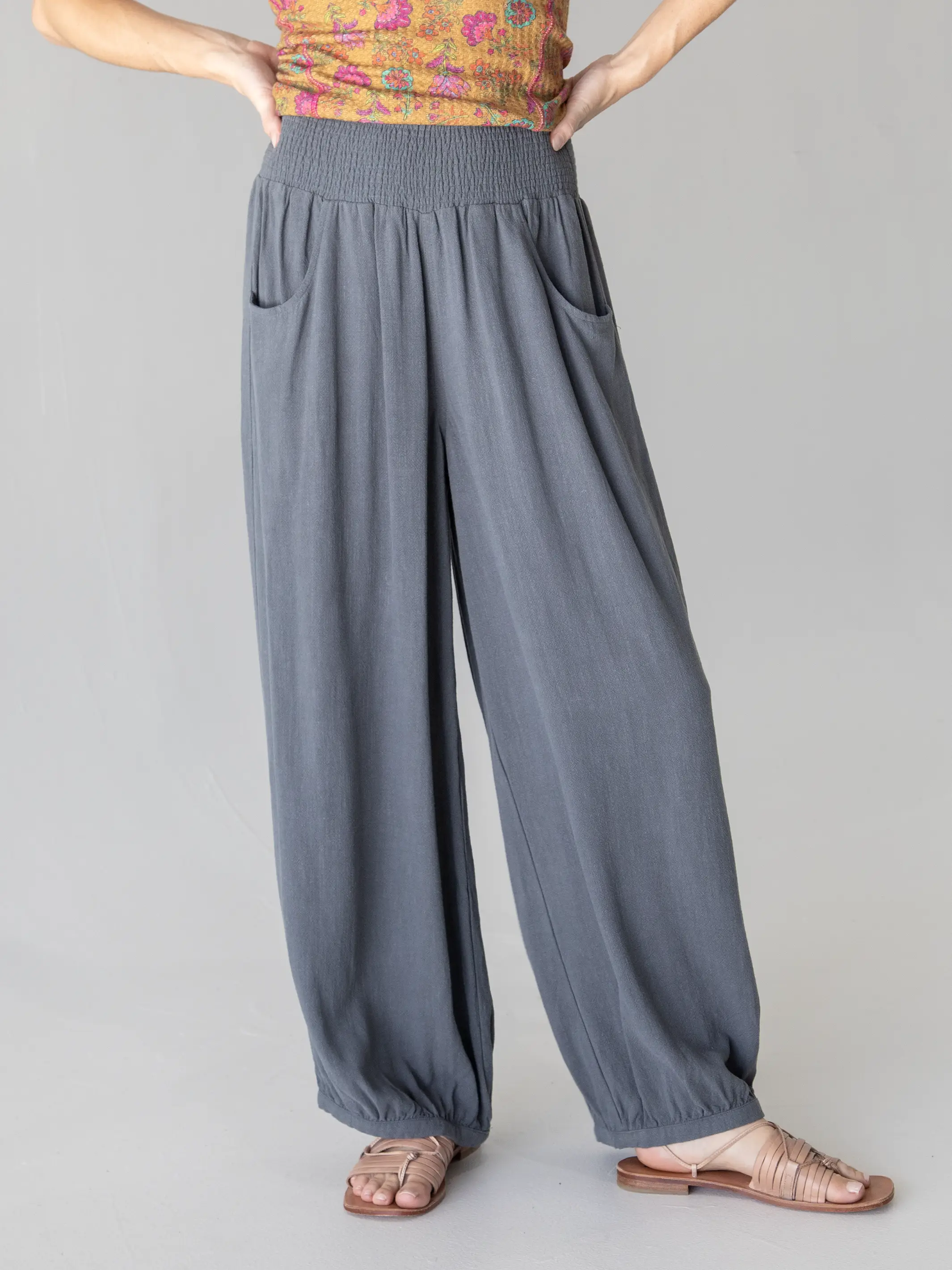 Around The Town Pants - Dark Blue Grey - Image 2