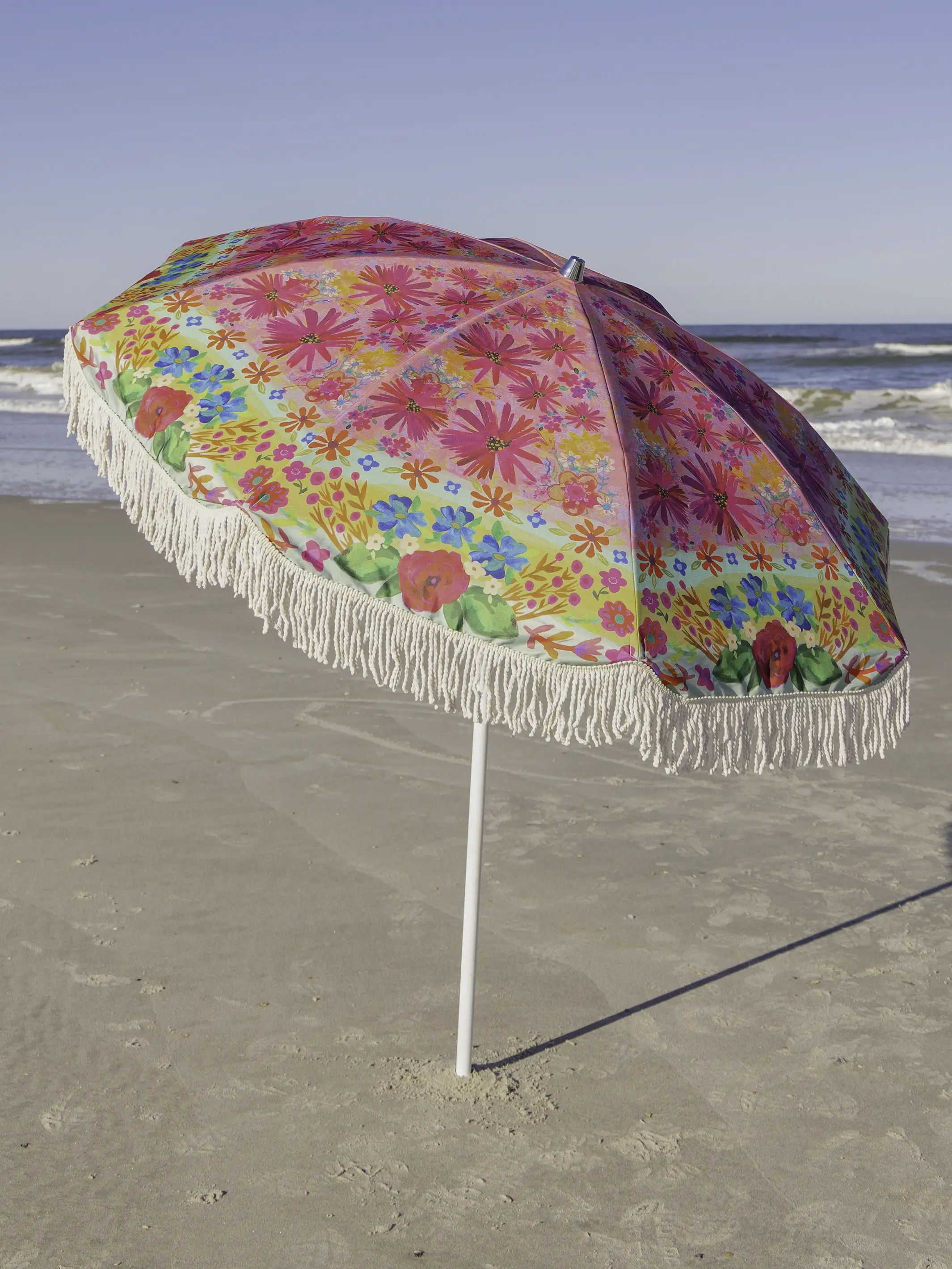 Beach Umbrella - Hot Pink Floral - Image 3