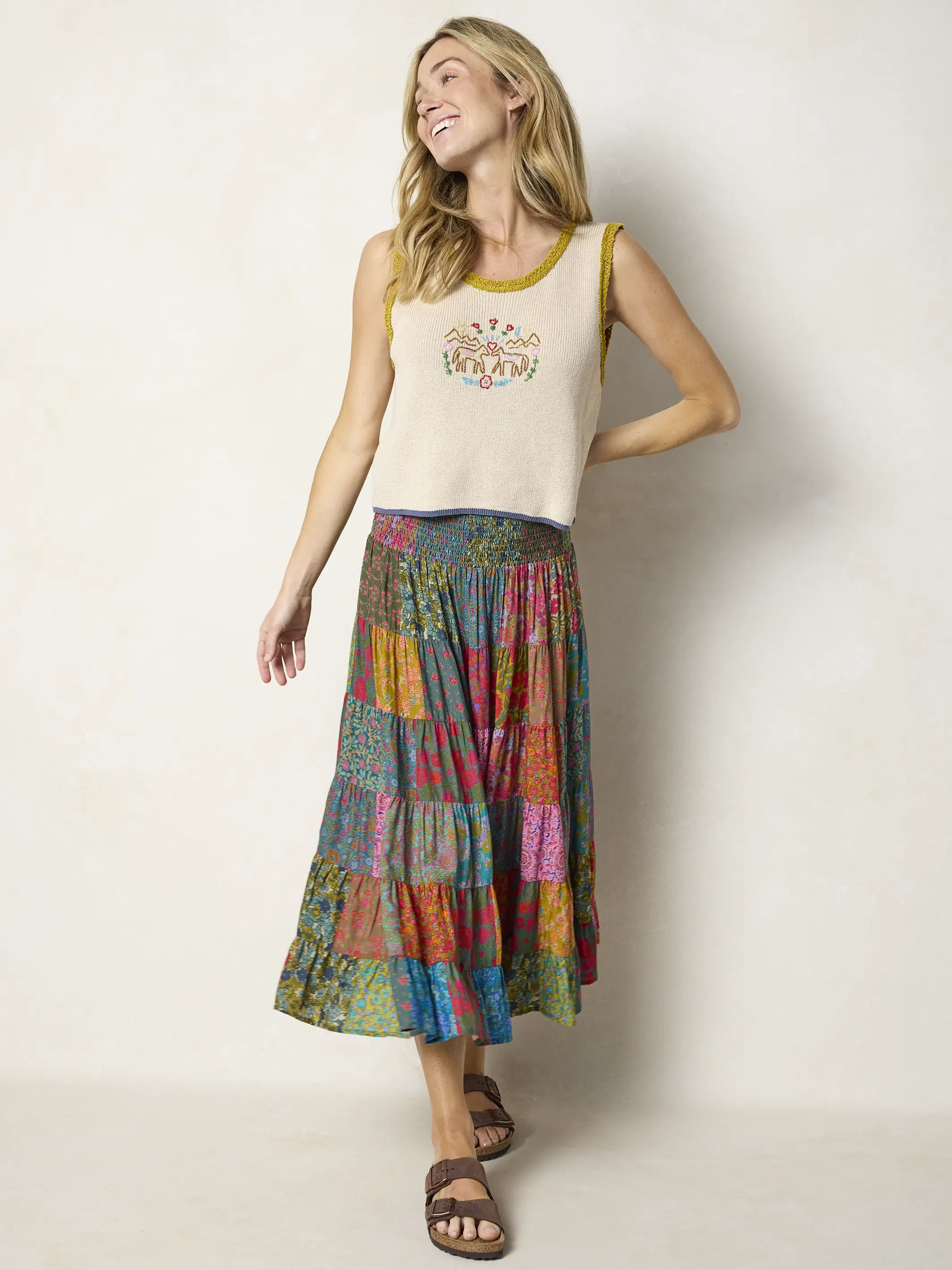 Beaded Sweater Tank - Horses - Image 4