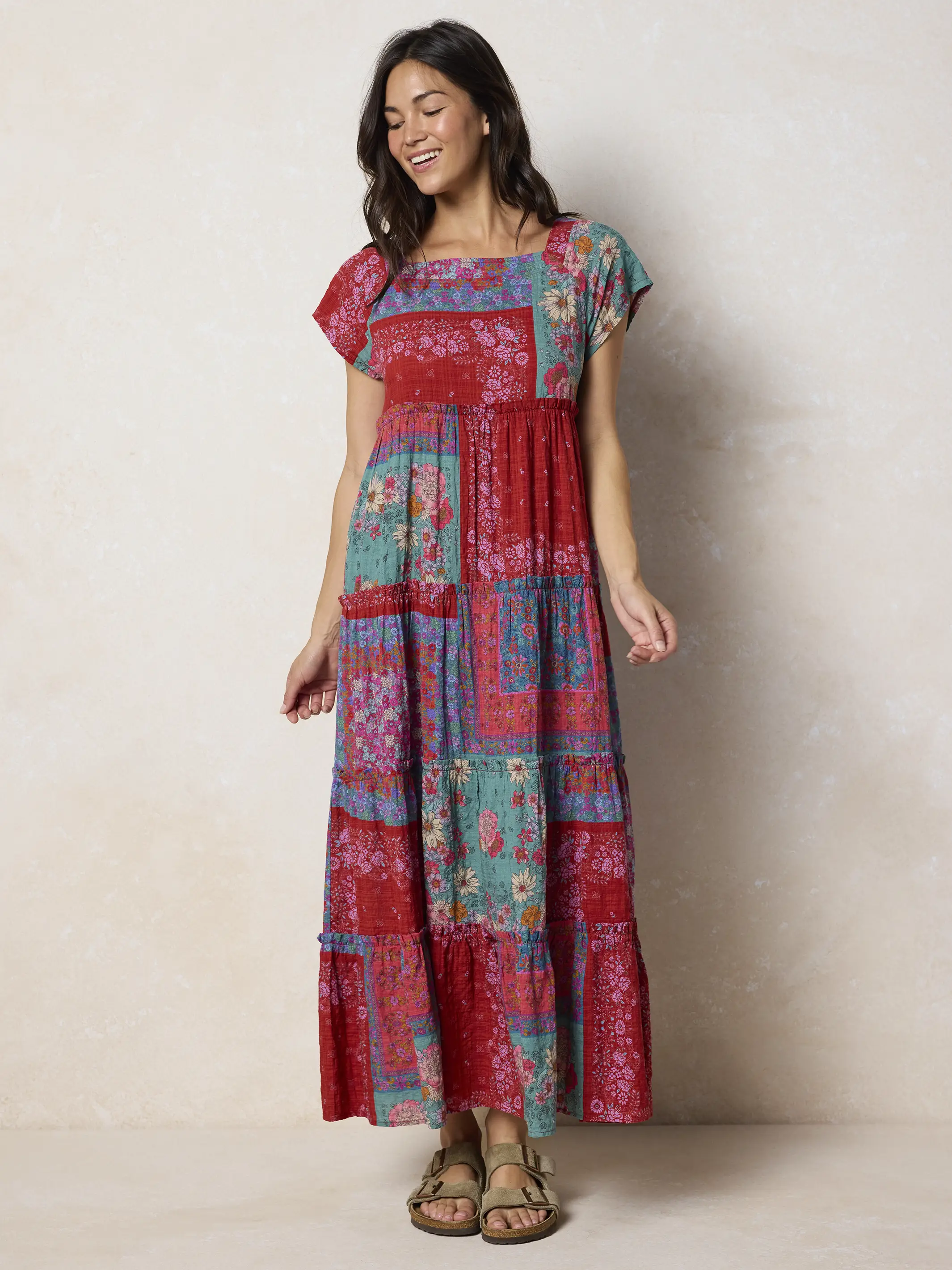 Berkley Maxi Dress - Jewel Positano Scarf - Image 2