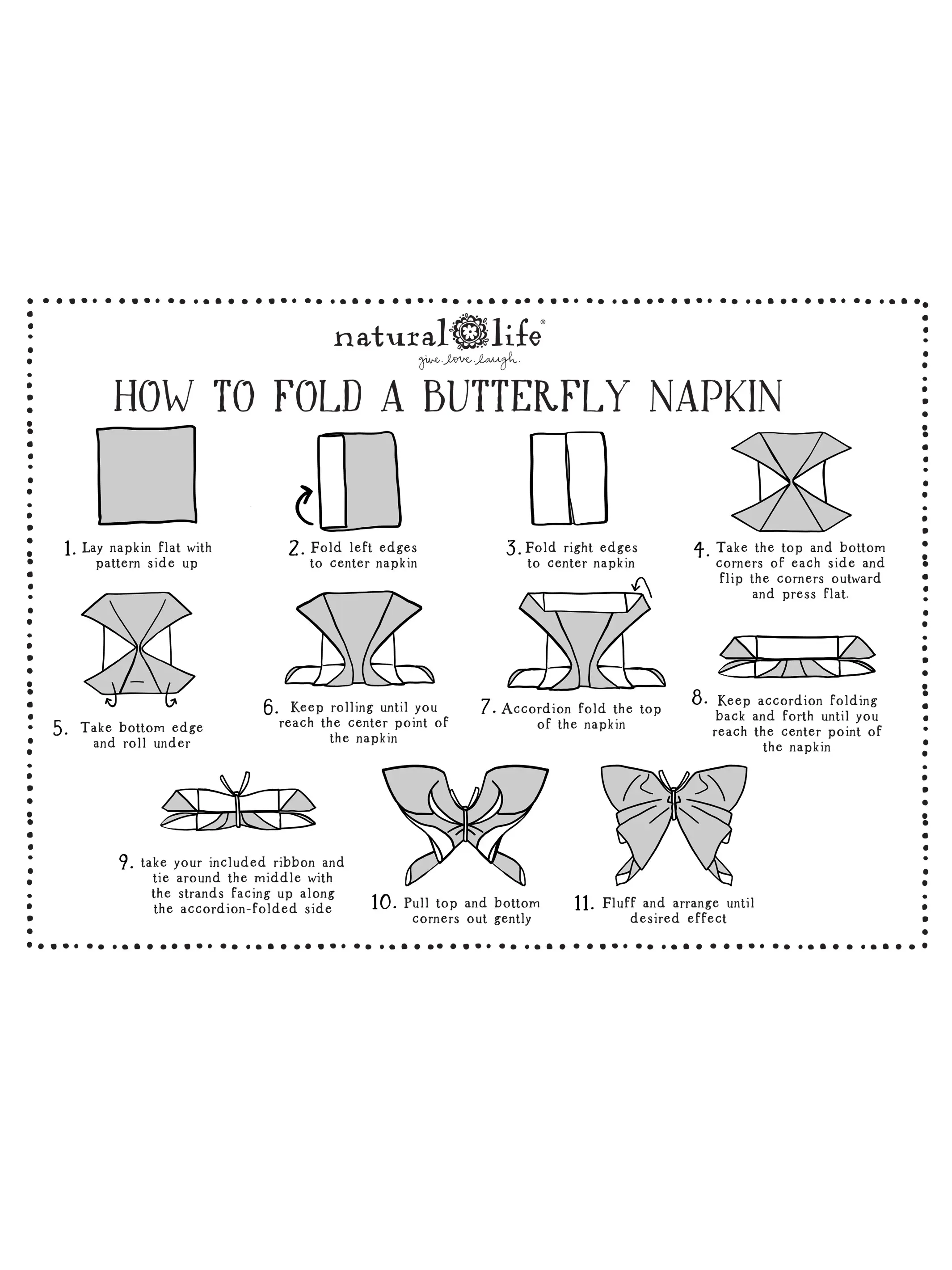 Bohemian Bungalow Napkins, Set of 4 - Blue Borders - Image 3