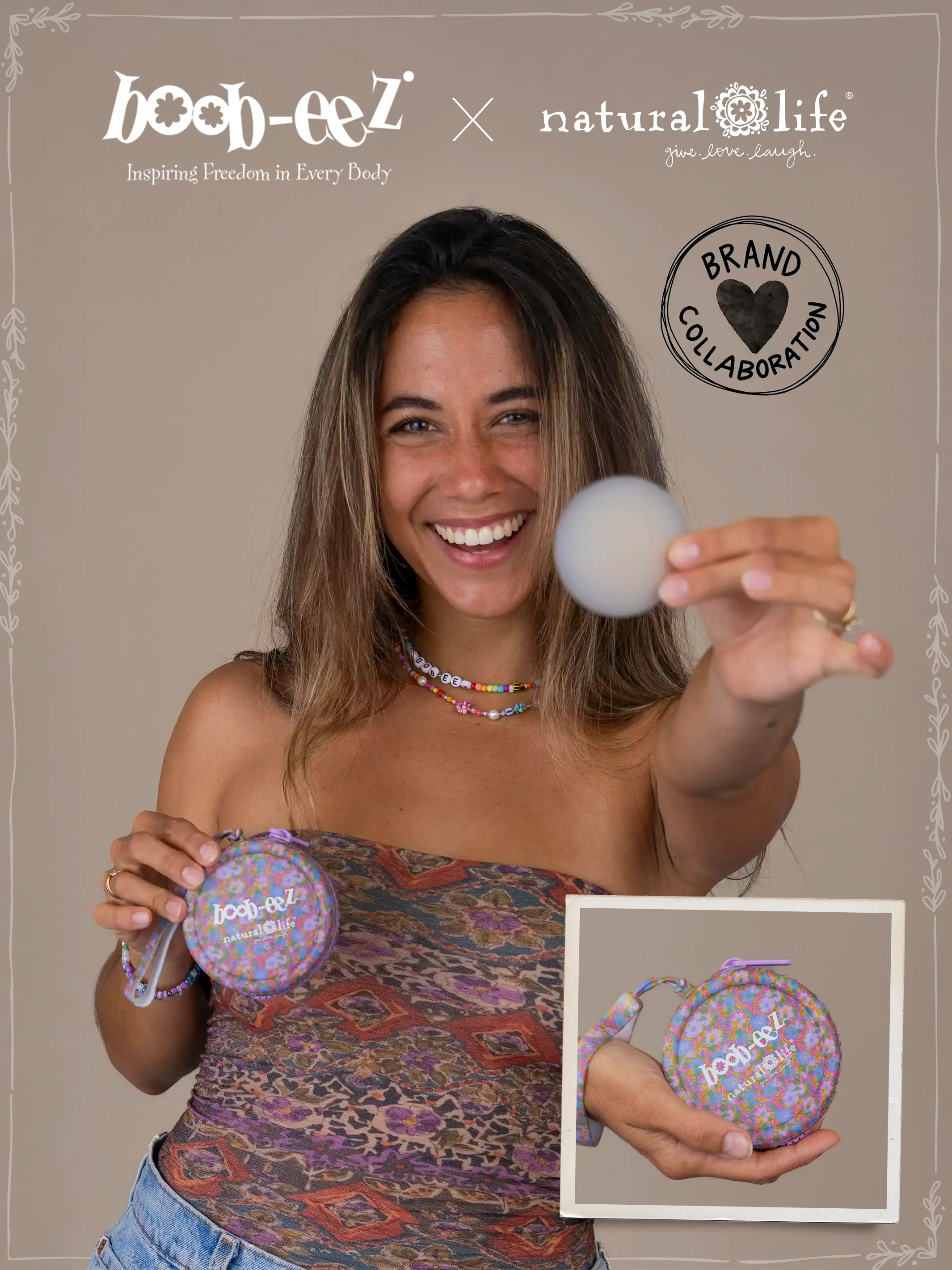 Boob-eez® x Natural Life Deluxe Duo Nipple Cover - Dark - Image 6