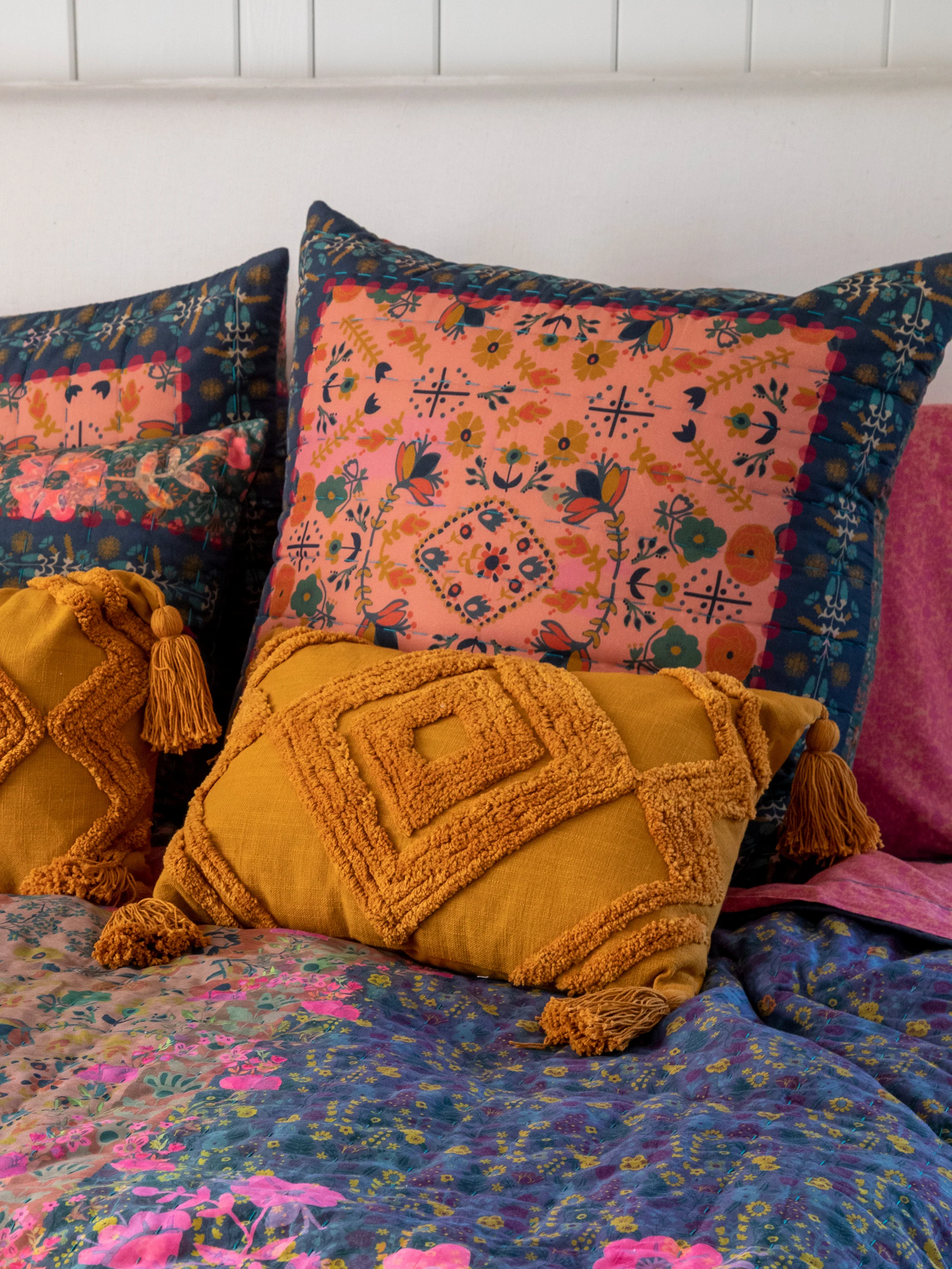 Bungalow Reversible Cotton Euro Sham - Maia - Image 2