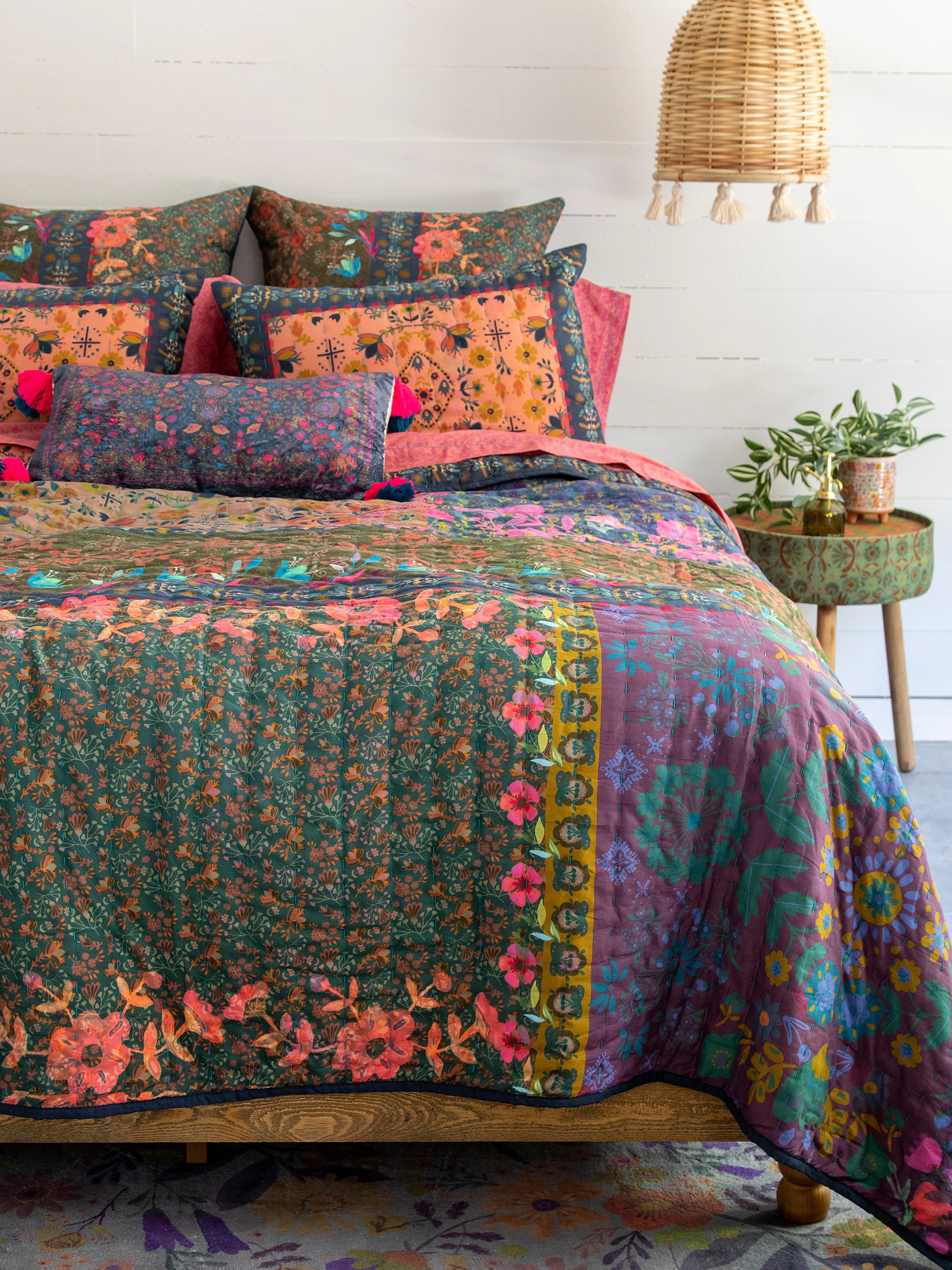 Bungalow Reversible Cotton Euro Sham - Maia - Image 4