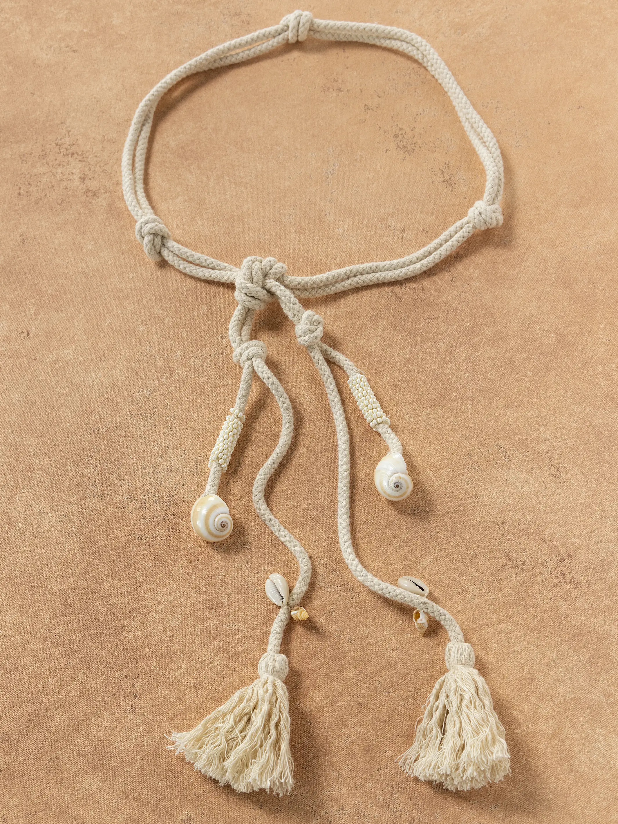 By the Shore Wrap Belt - Cream - Image 4