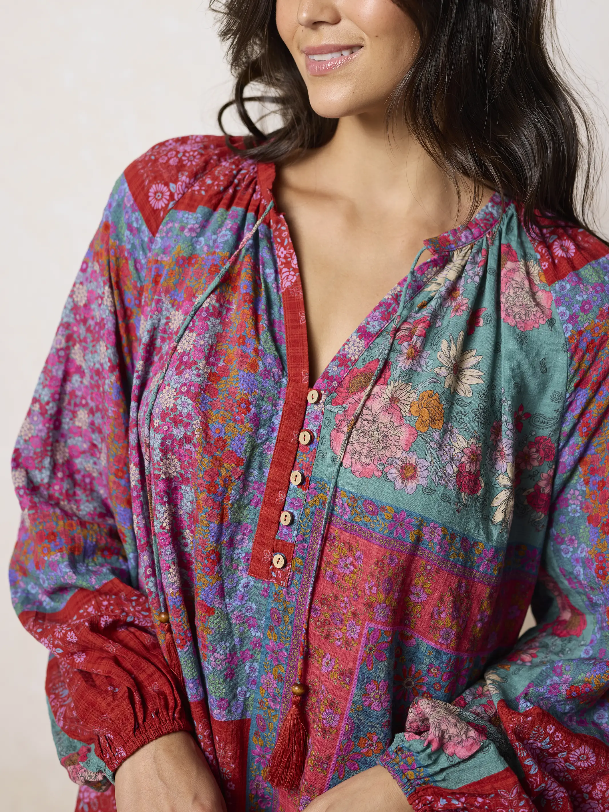 Camille Mini Dress - Jewel Positano Scarf - Image 4