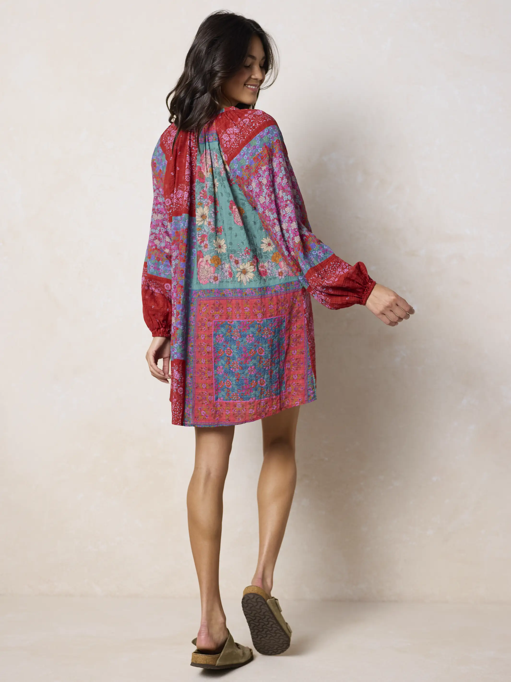 Camille Mini Dress - Jewel Positano Scarf - Image 5