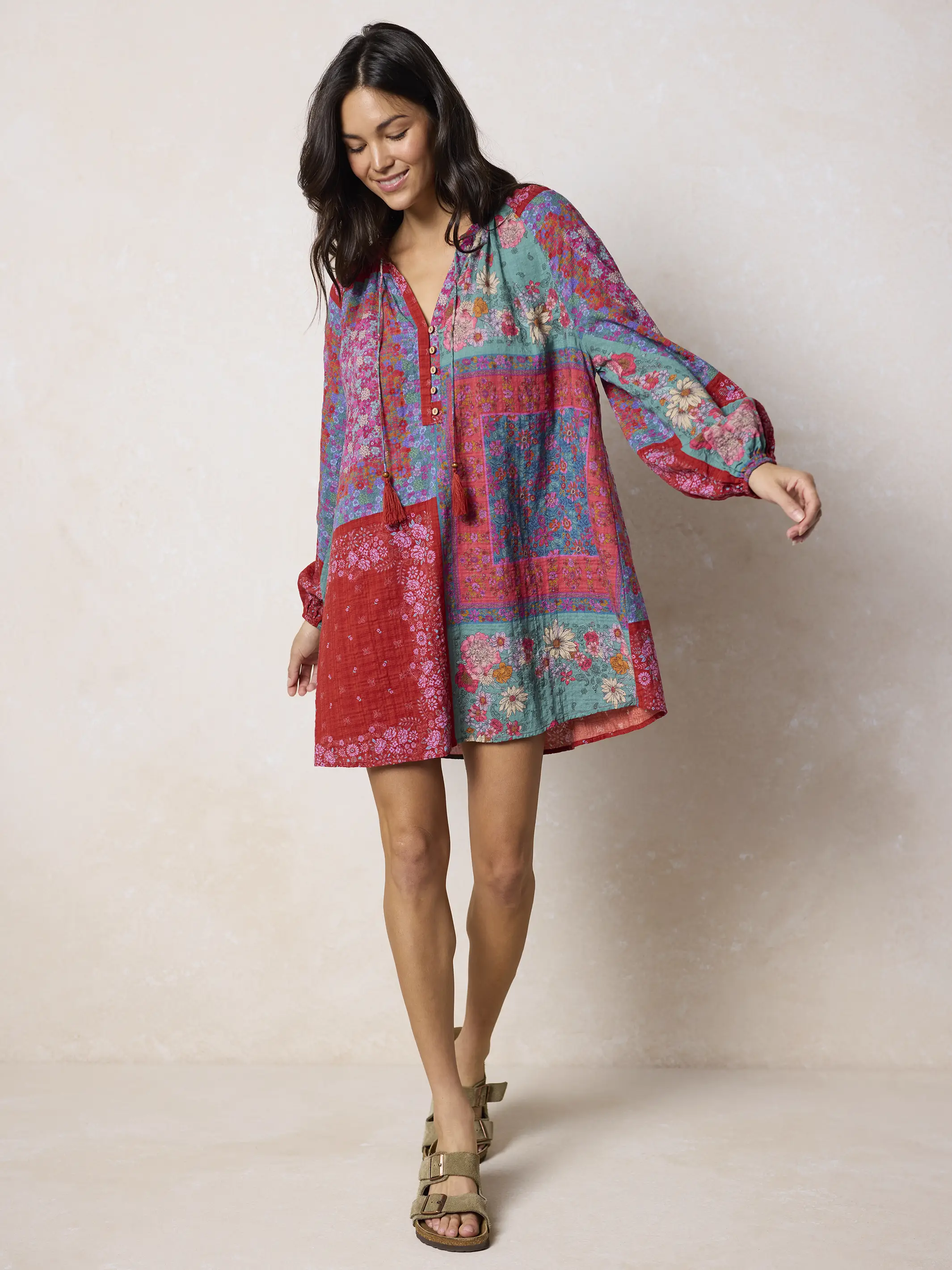 Camille Mini Dress - Jewel Positano Scarf - Image 6