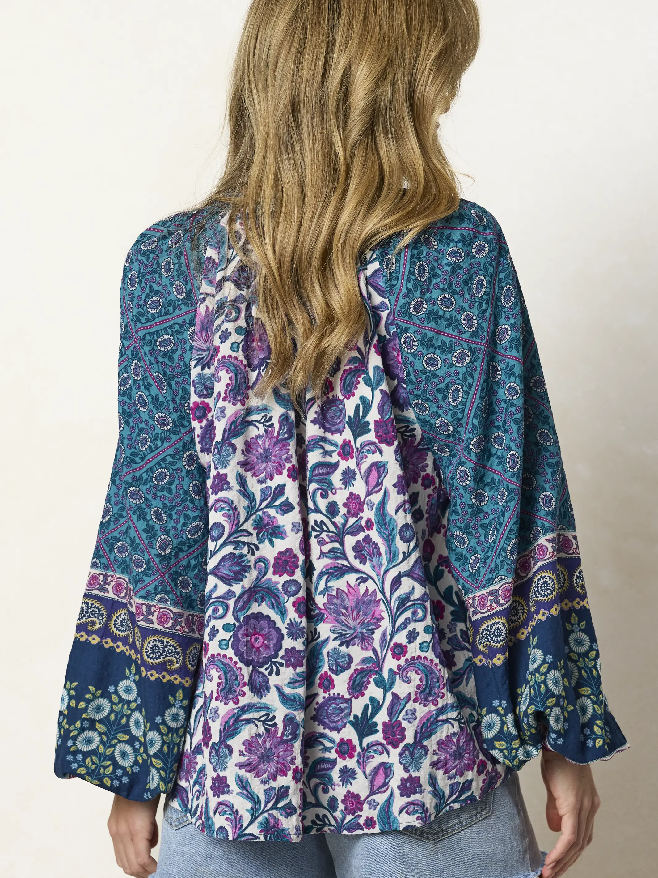 Camille Top - Purple Sunnyfield Floral - Image 4