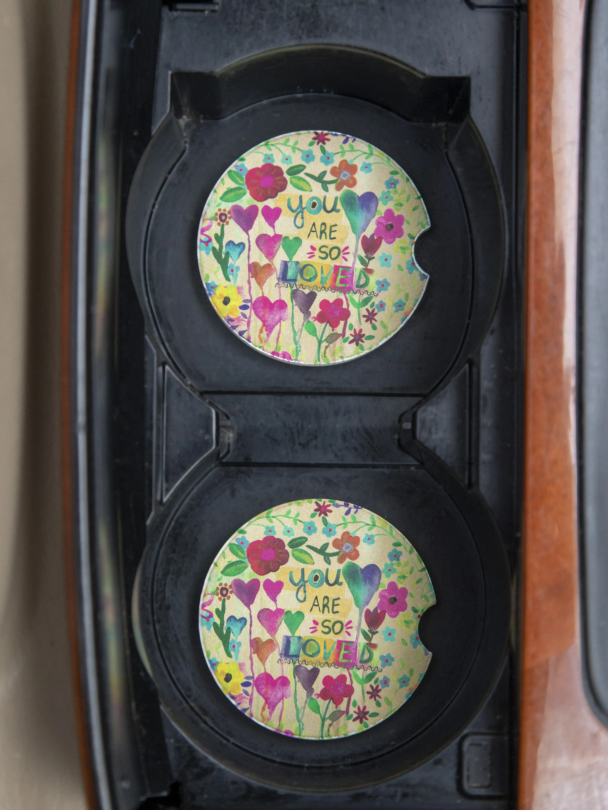 Car Coasters, Set of 2 - You Are So Loved - Image 2
