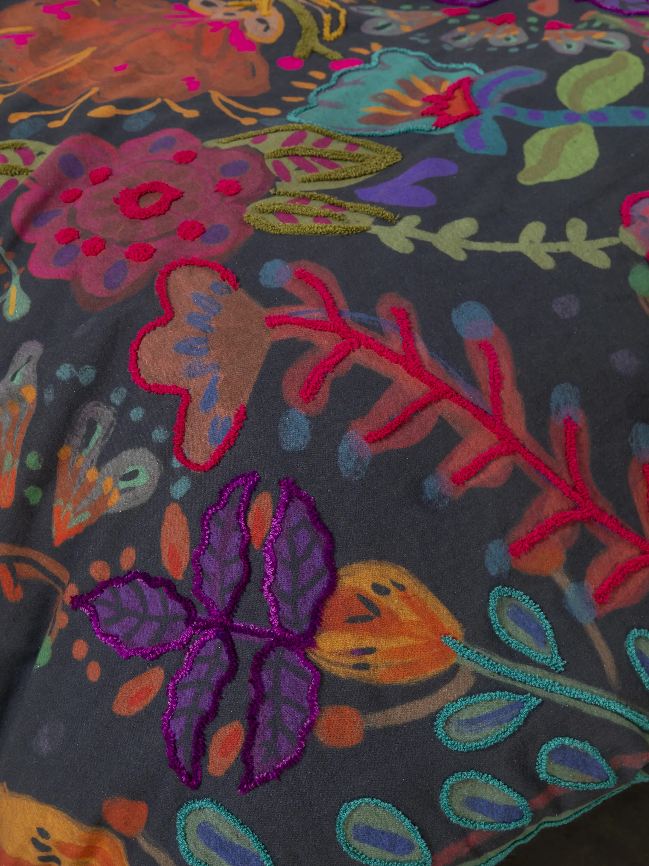 Catalina Cotton Shams, Set of 2 - Midnight Garden - Image 3
