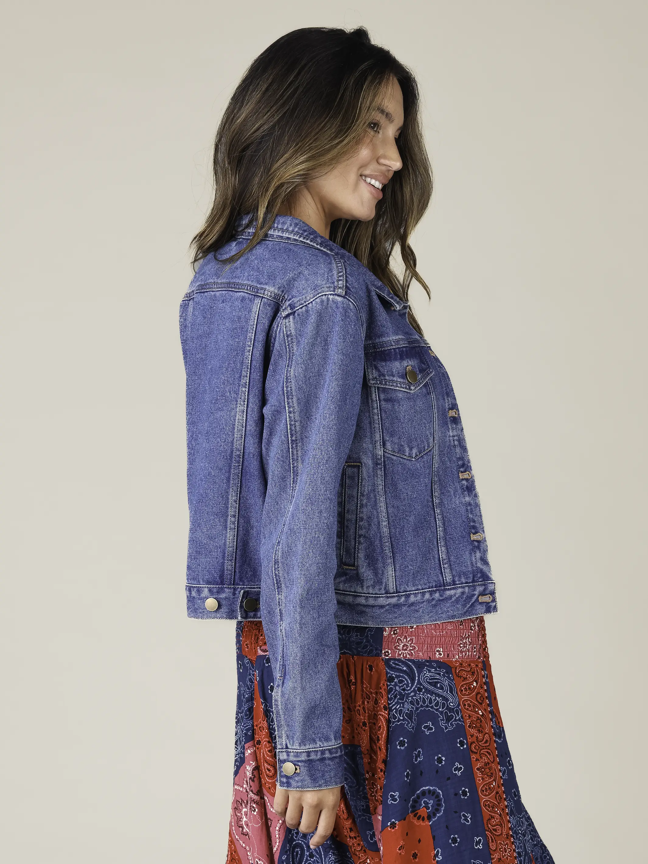 Classic Denim Jacket - Medium Wash - Image 3