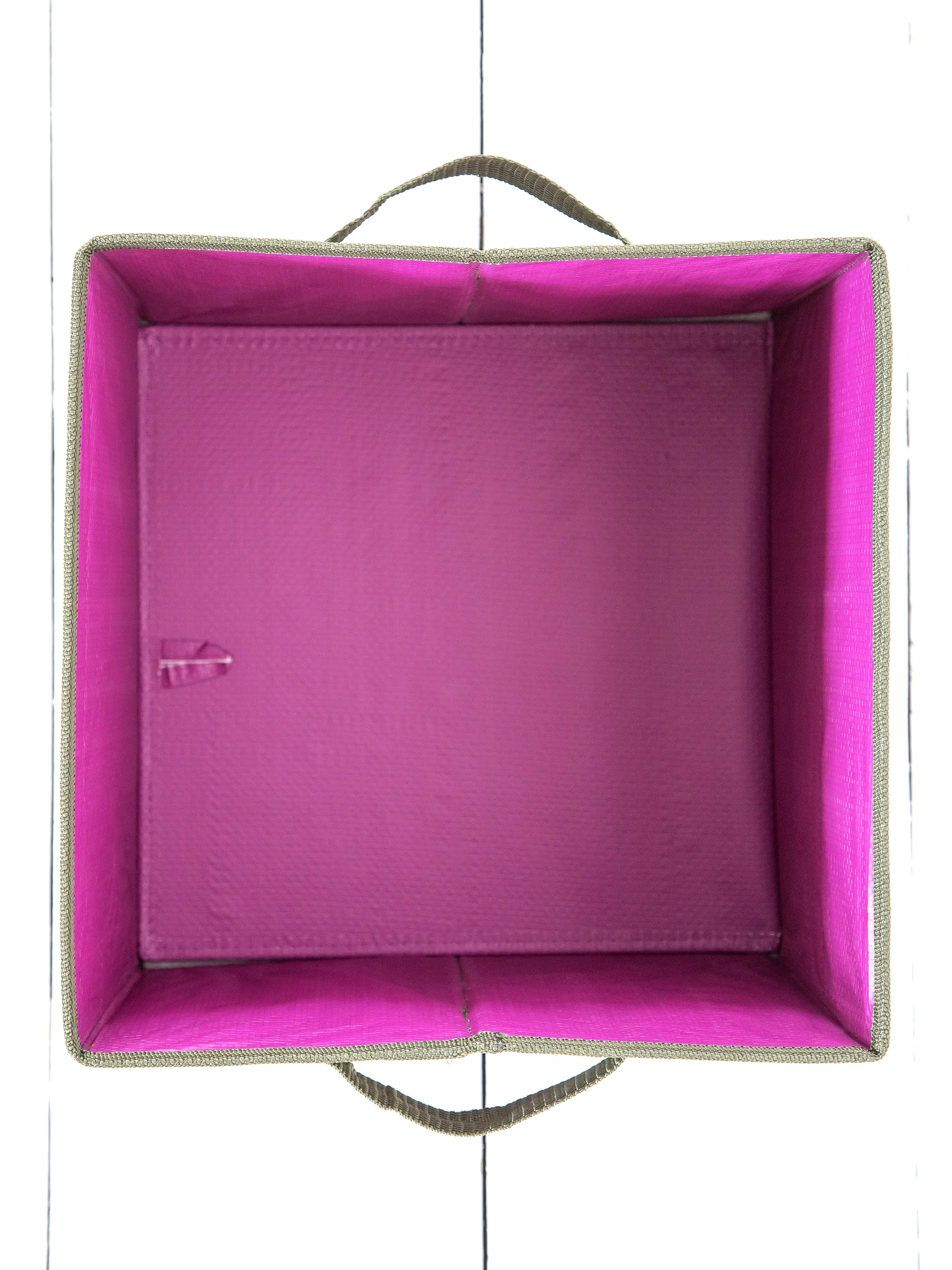 Collapsible Storage Cubes, Set of 2 - Charcoal Borders - Image 4