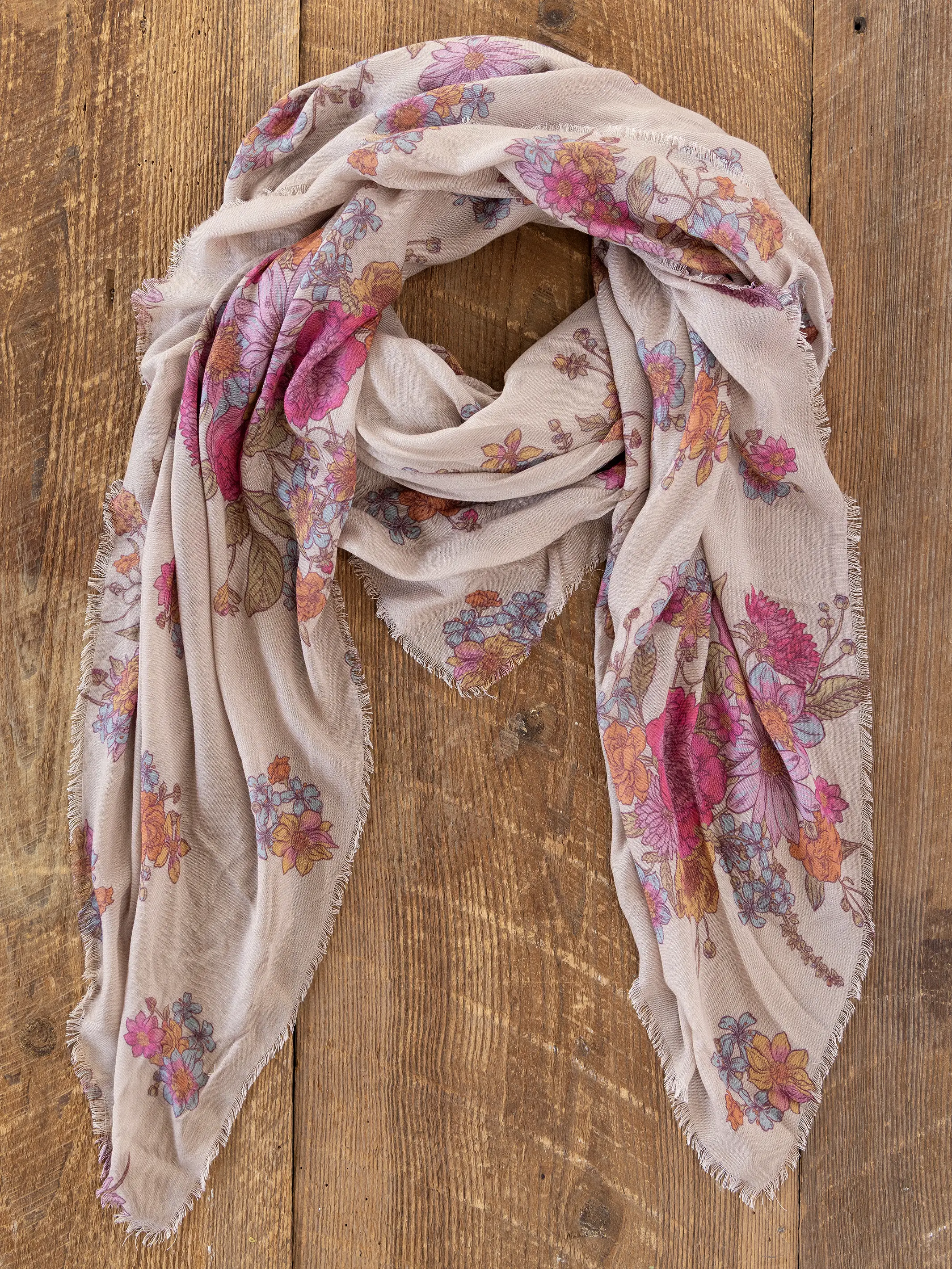 Convertible Scarf - English Garden Cream - Image 3
