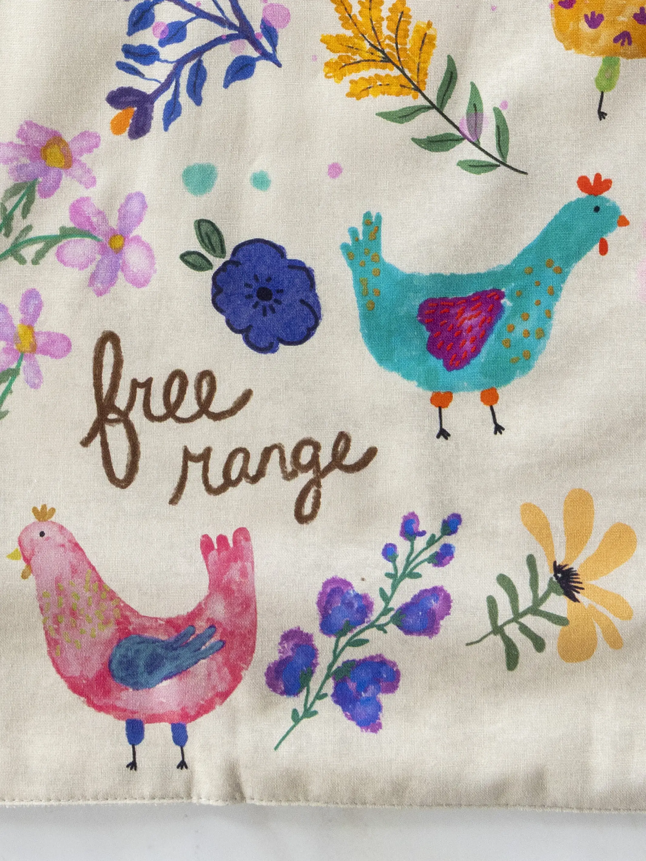 Cotton Dish Towel - Chickens - Image 4