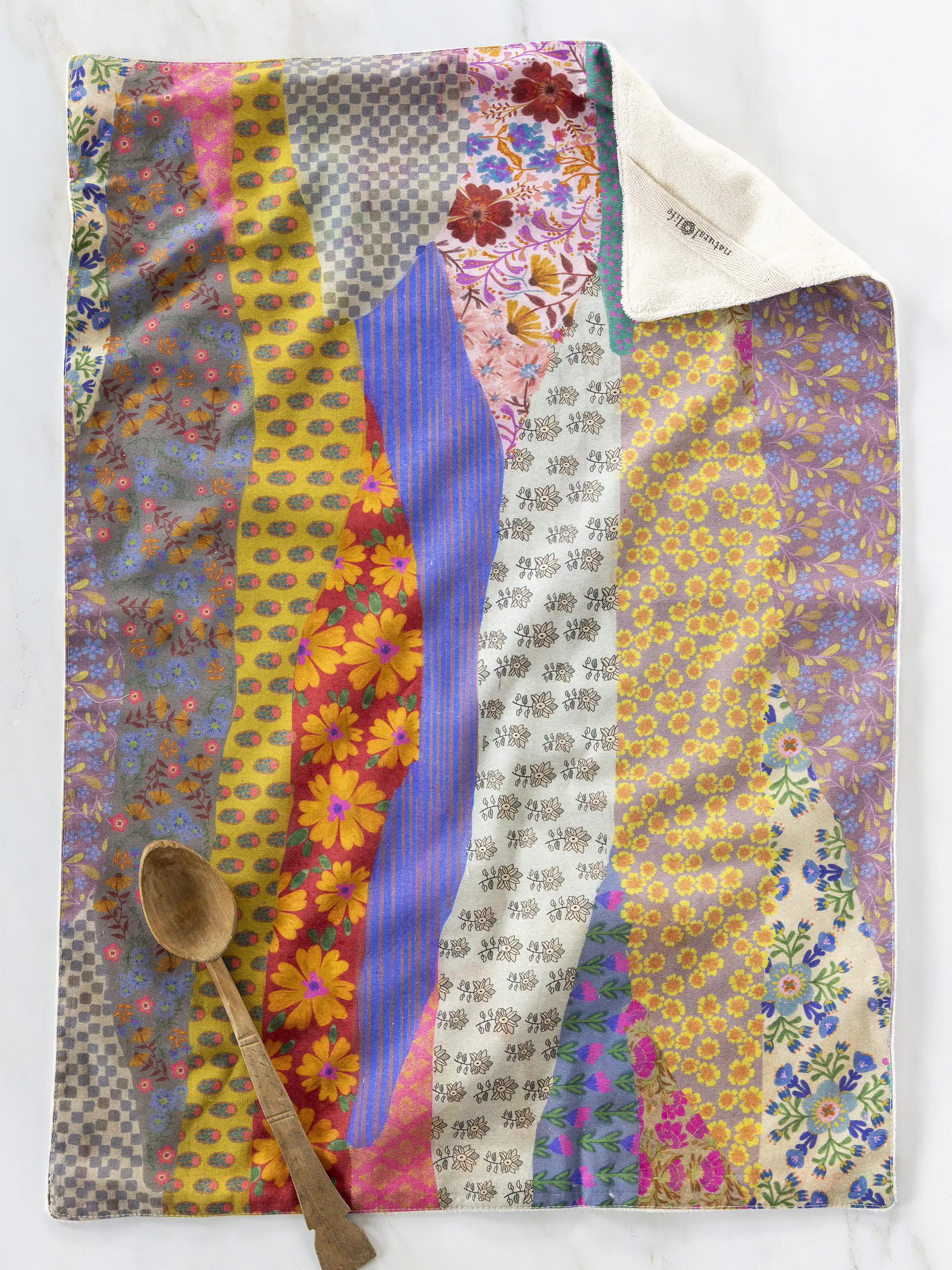 Cotton Dish Towel - Garden Waves - Image 2