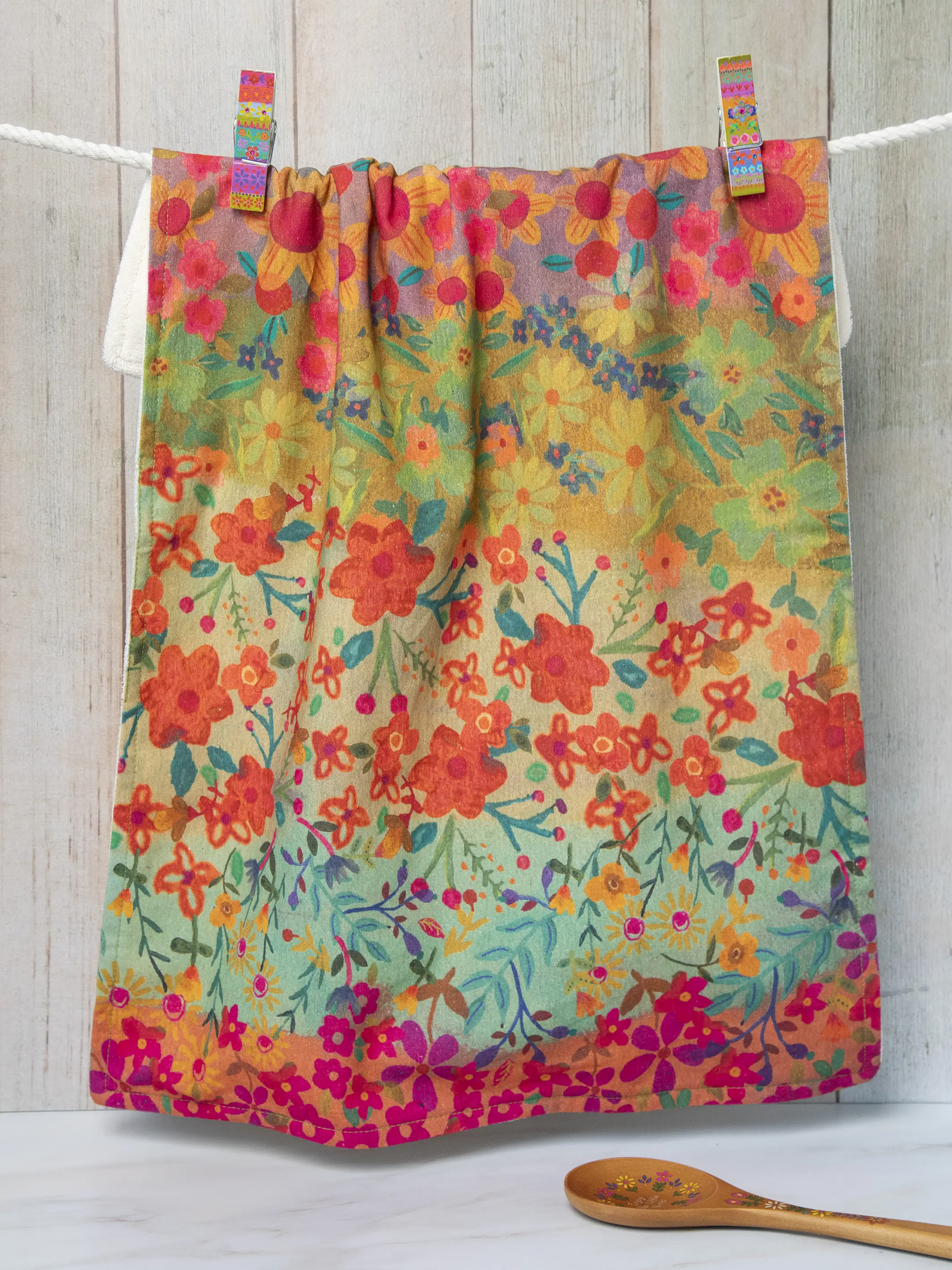 Cotton Dish Towel - Wildflowers - Image 2