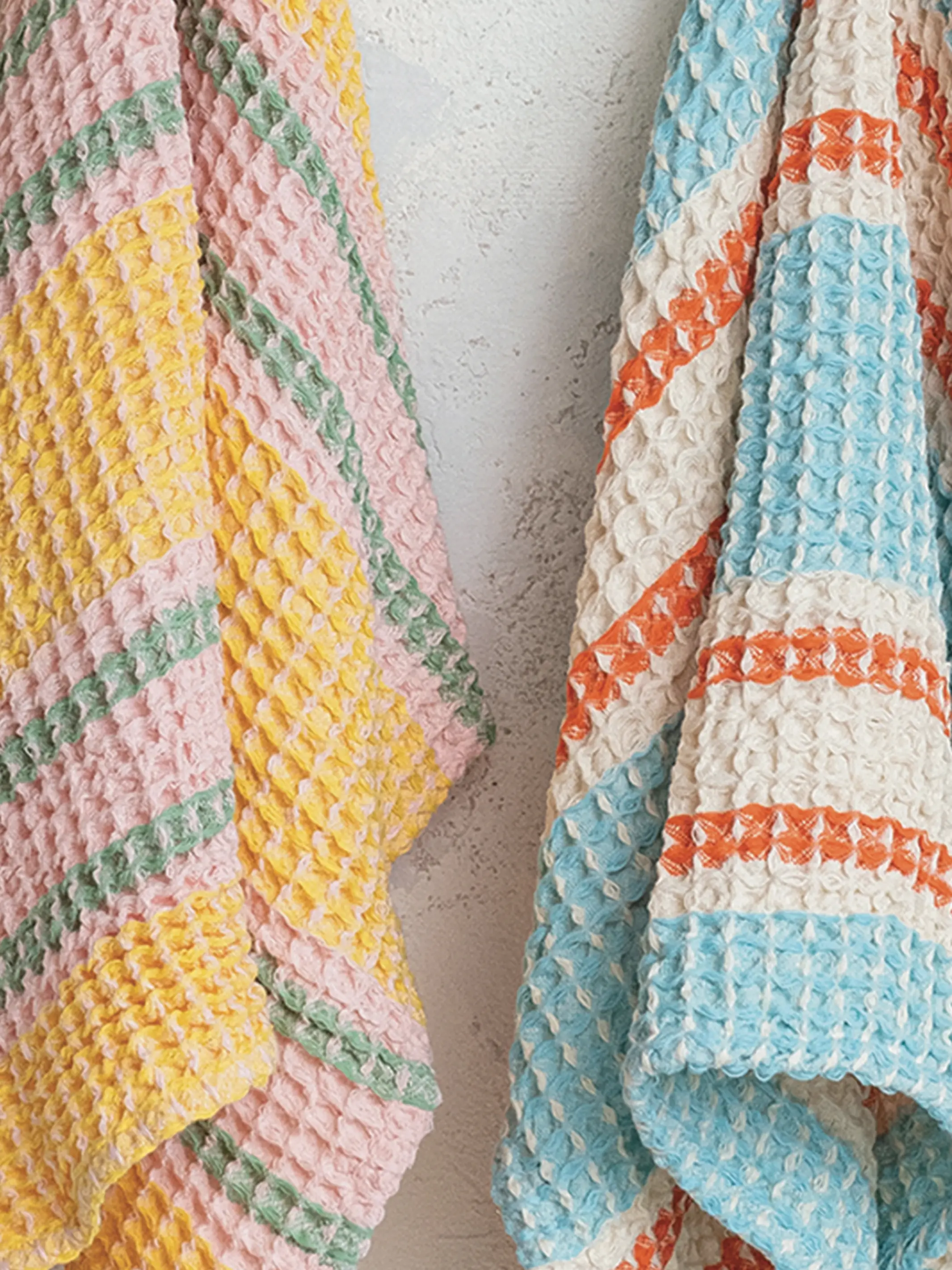 Cotton Waffle Weave Dish Towels, Set of 2 - Image 2