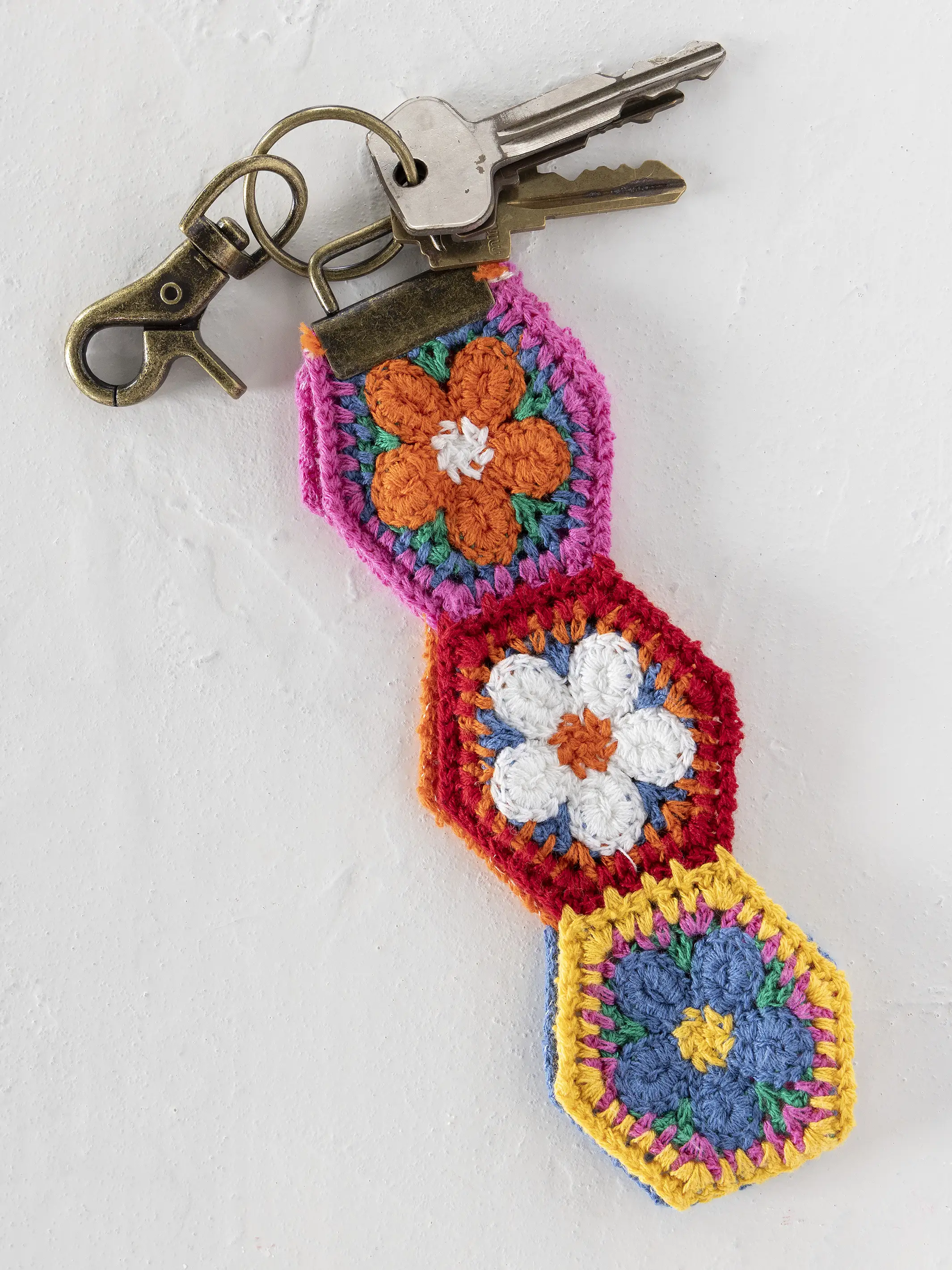 Crochet Key Fob - Orange - Image 2