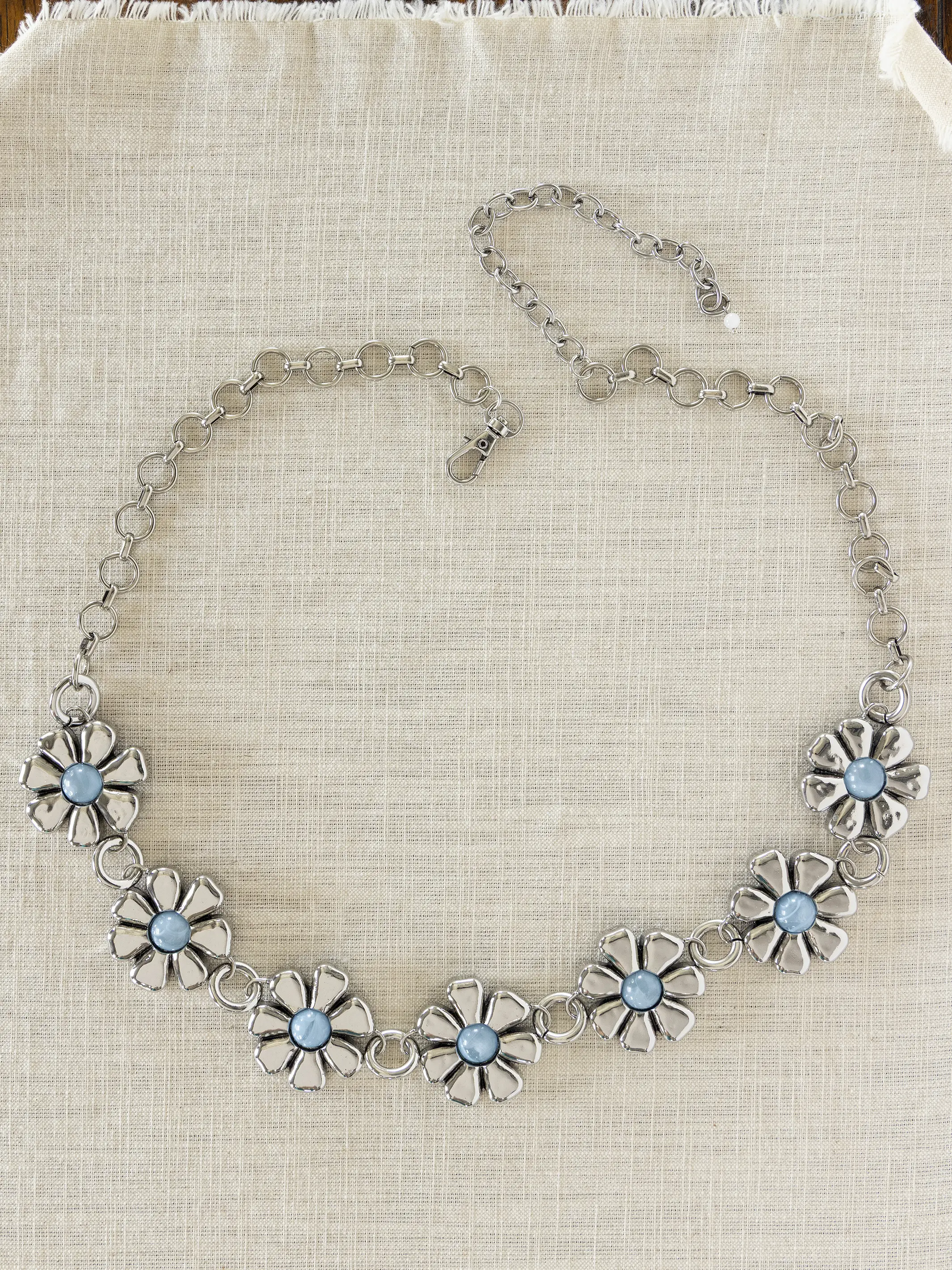 Daisy Chain Belt - Silver - Image 2