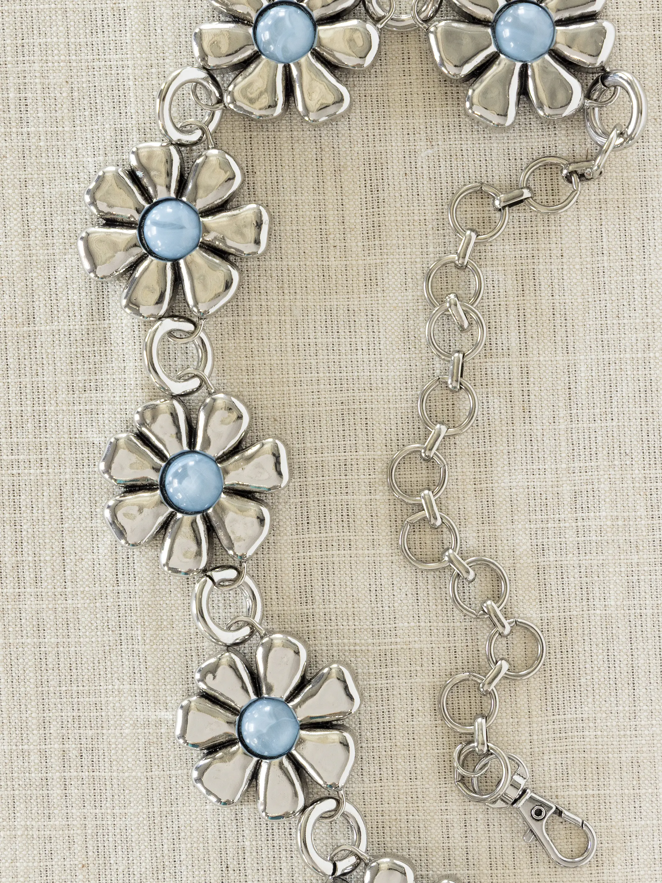Daisy Chain Belt - Silver - Image 3