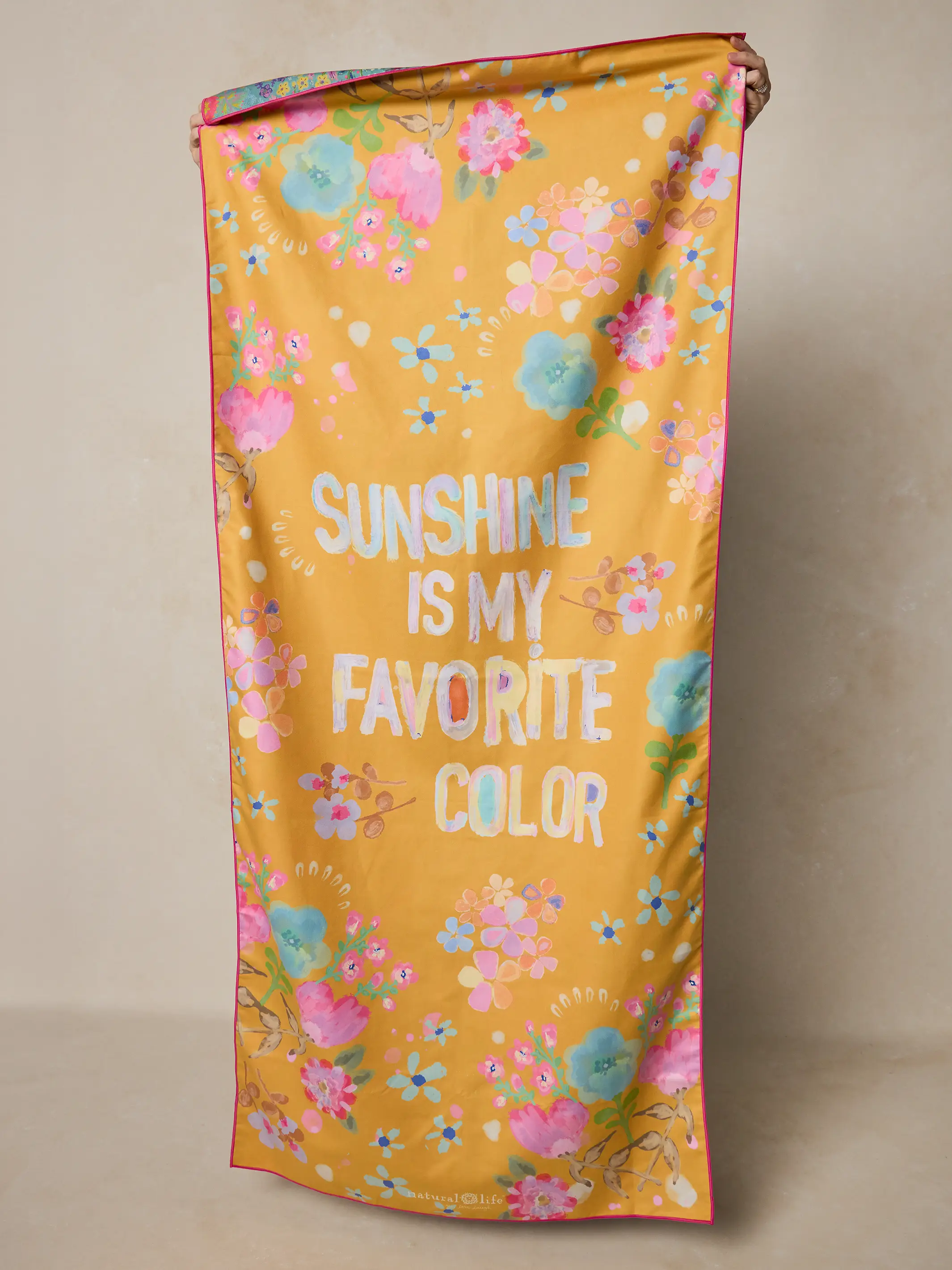Double-Sided Microfiber Beach Towel - Sunshine Is My Favorite Color - Image 5
