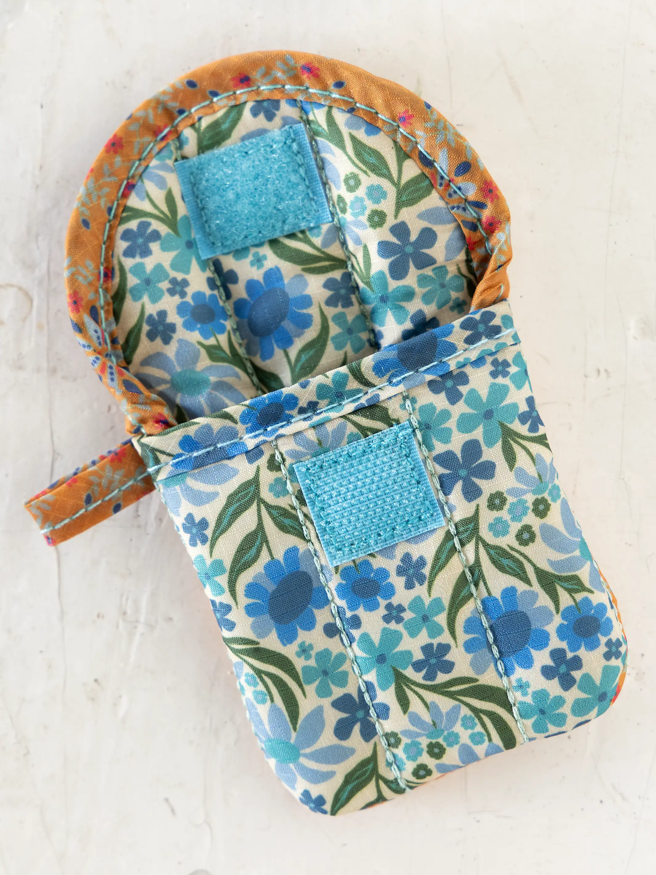 Earbud Case - Yellow Garland Medallion - Image 3
