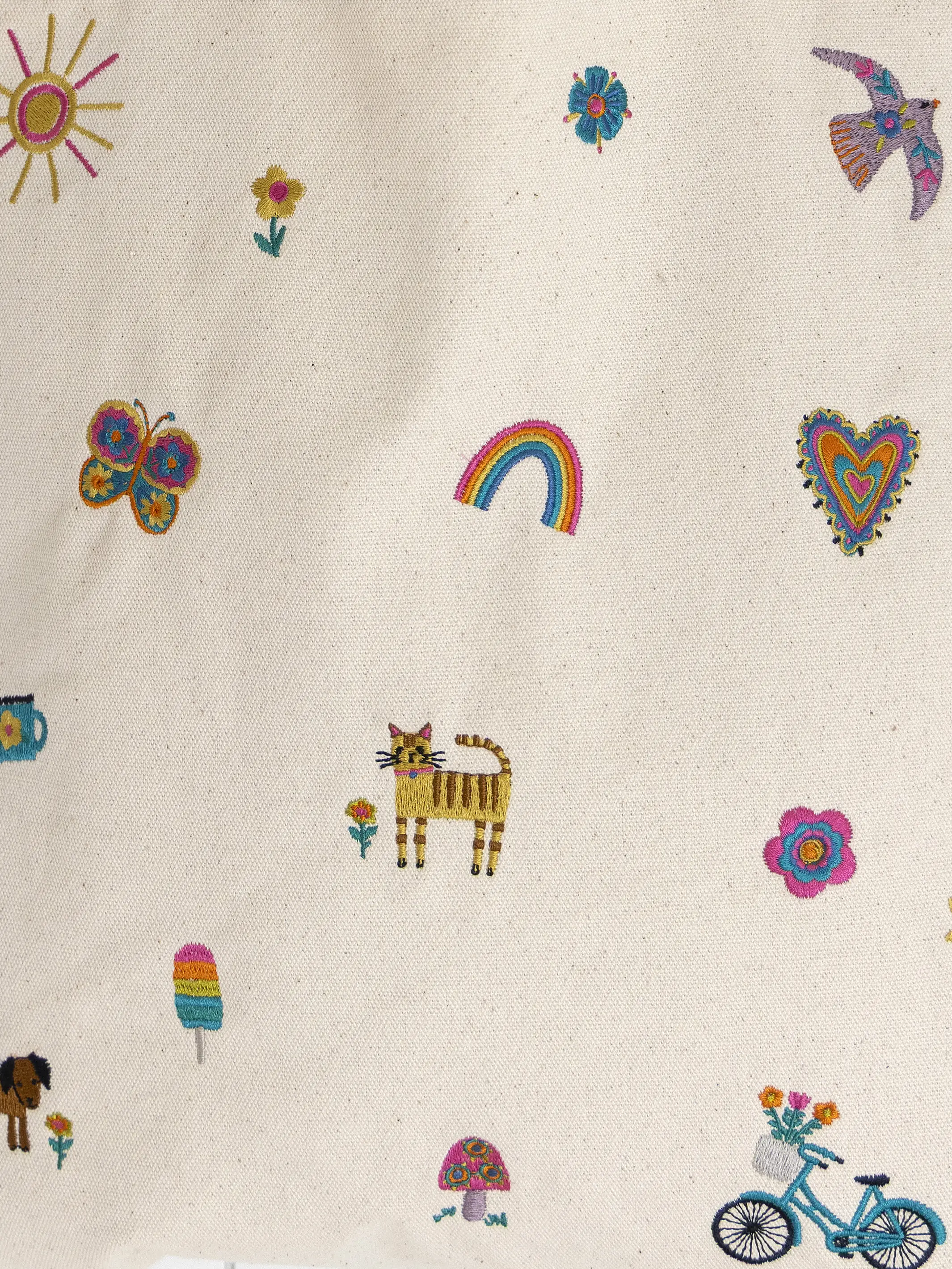 Embroidered Canvas Tote Bag - Fave Little Things - Image 3