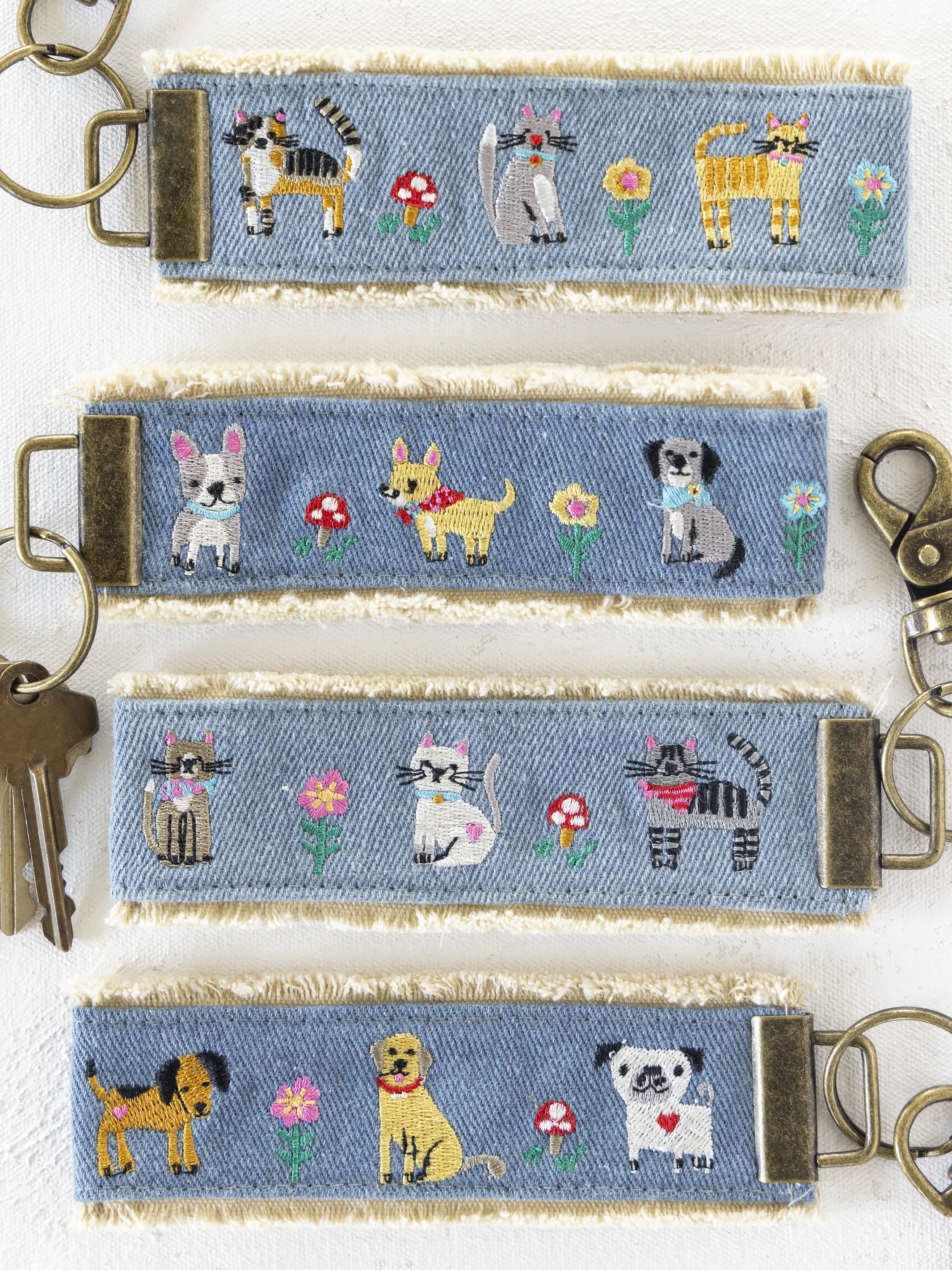Embroidered Key Chain - Dogs - Image 3