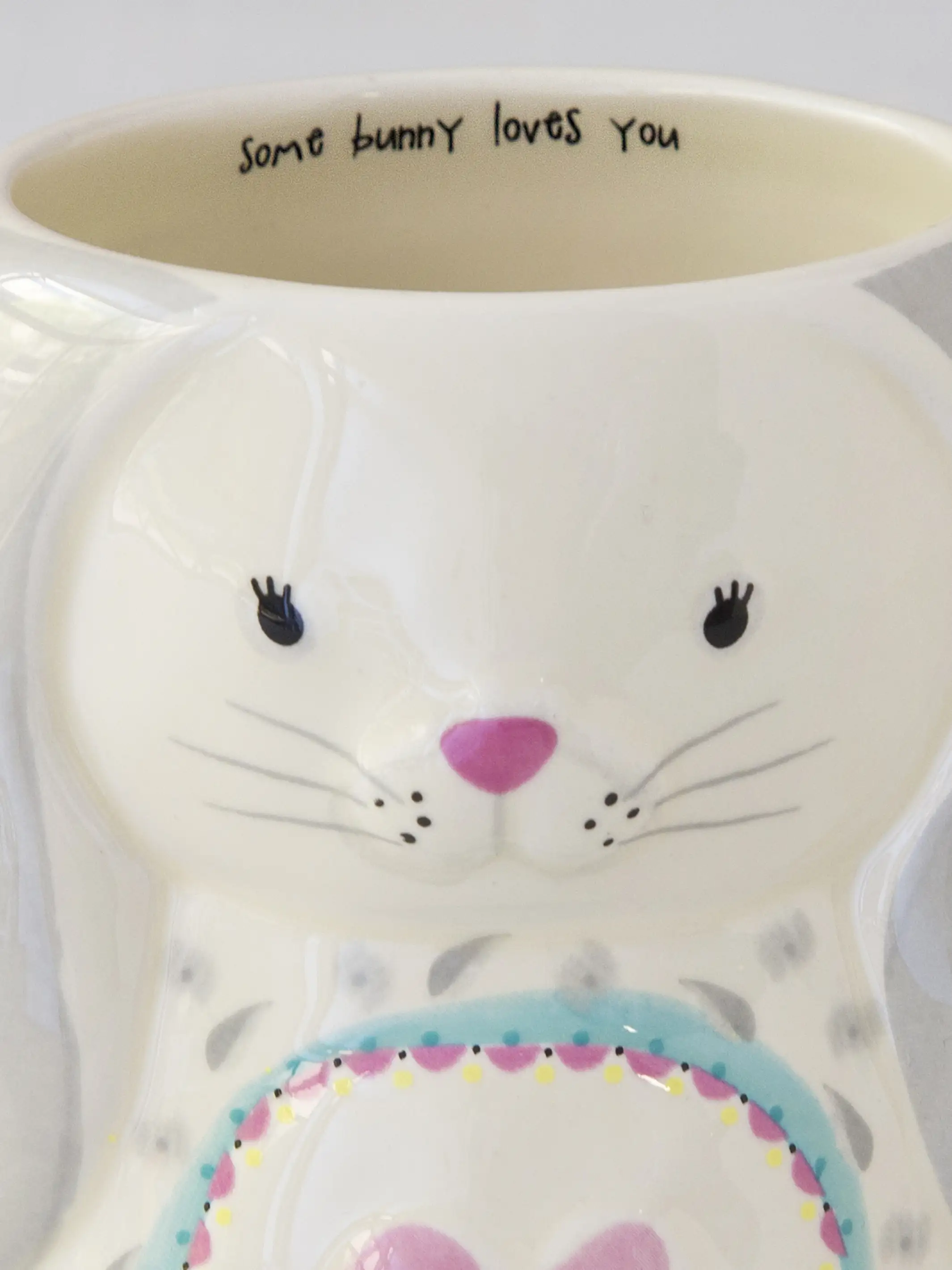 Folk Art Coffee Mug - Bonnie The Bunny - Image 2