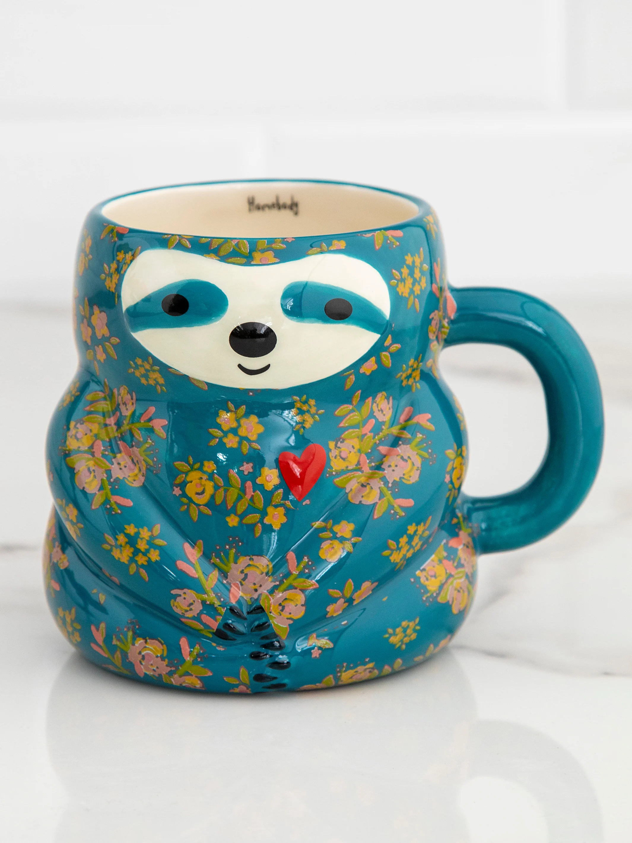 Folk Art Coffee Mug - Sylvia The Sloth - Image 2