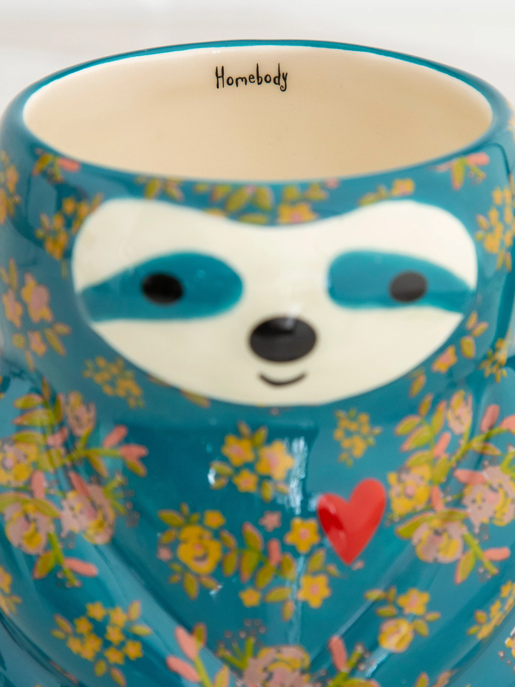 Folk Art Coffee Mug - Sylvia The Sloth - Image 3