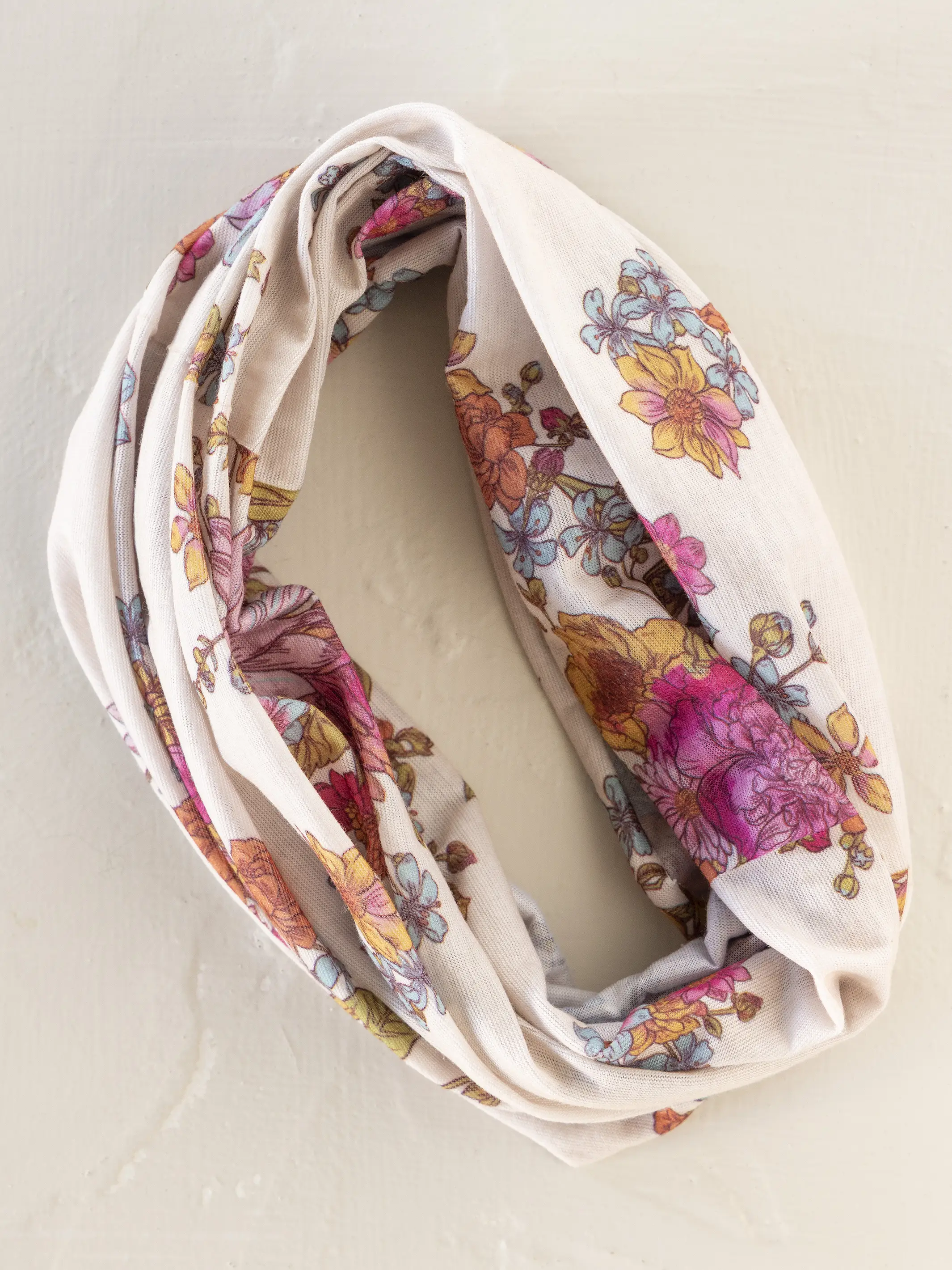 Full Boho Bandeau® Headband - English Garden Cream - Image 4
