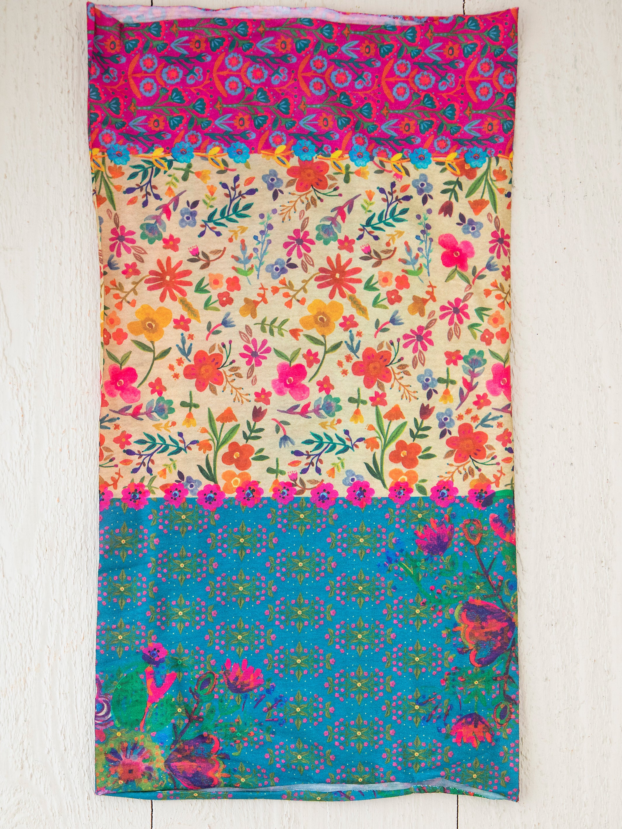 Full Boho Bandeau® Headband - Floral Border - Image 3