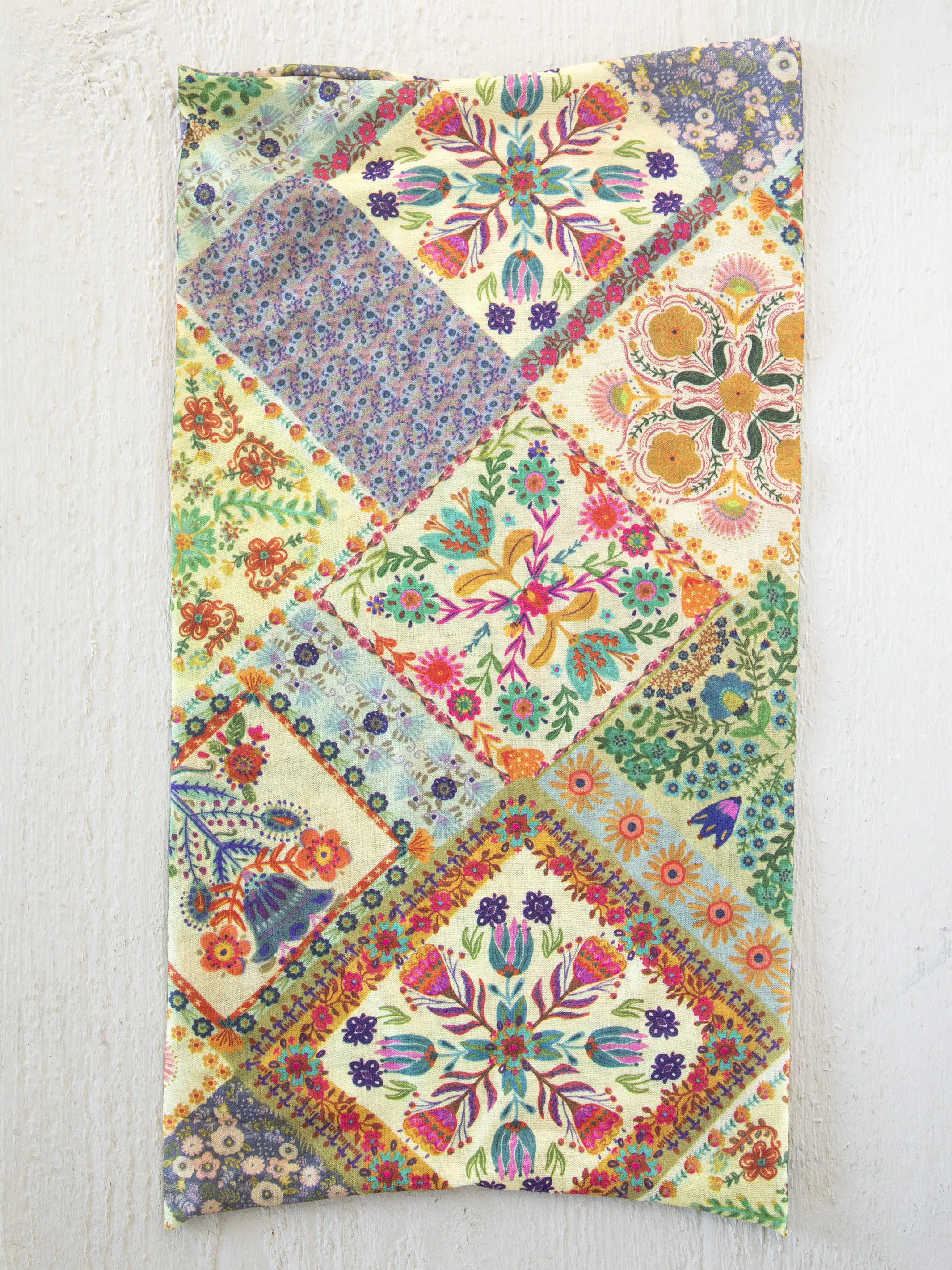 Full Boho Bandeau® Headband - Mandala Folk Patchwork - Image 3