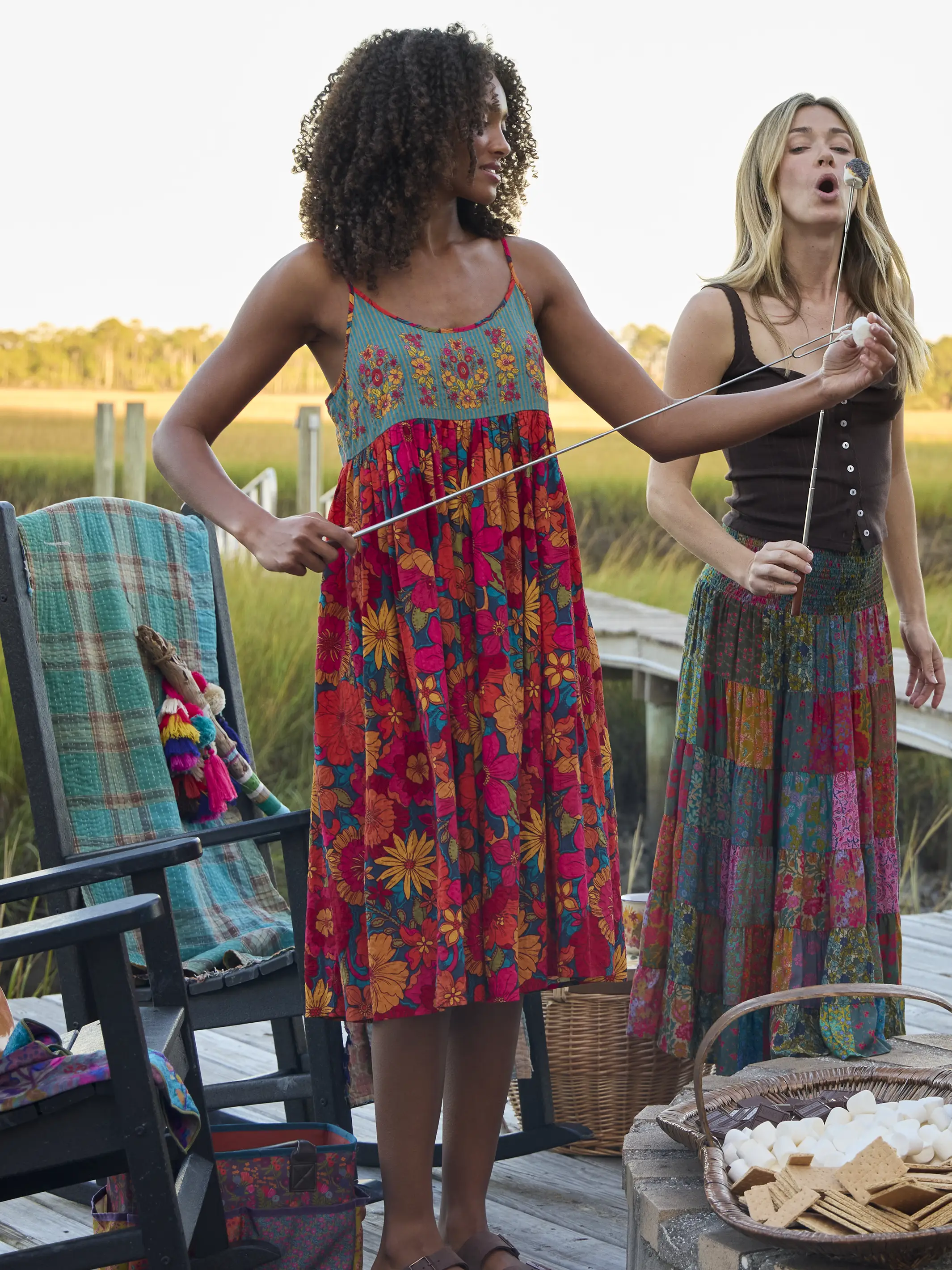 Gigi Midi Dress - Flowerchild Garden - Image 2
