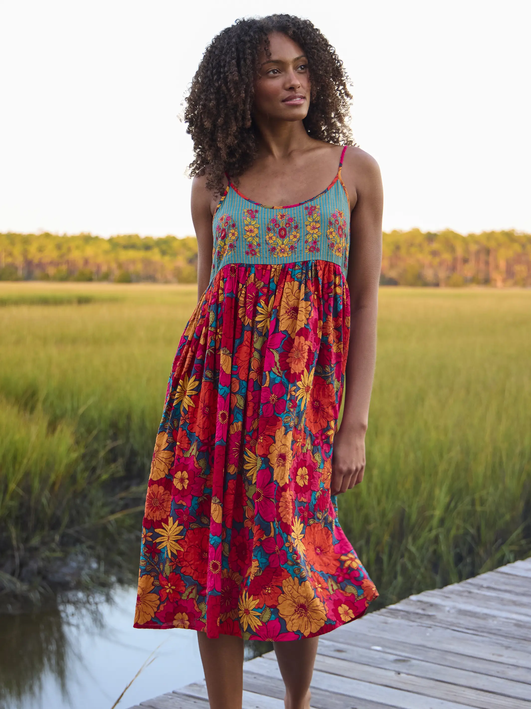 Gigi Midi Dress - Flowerchild Garden - Image 5