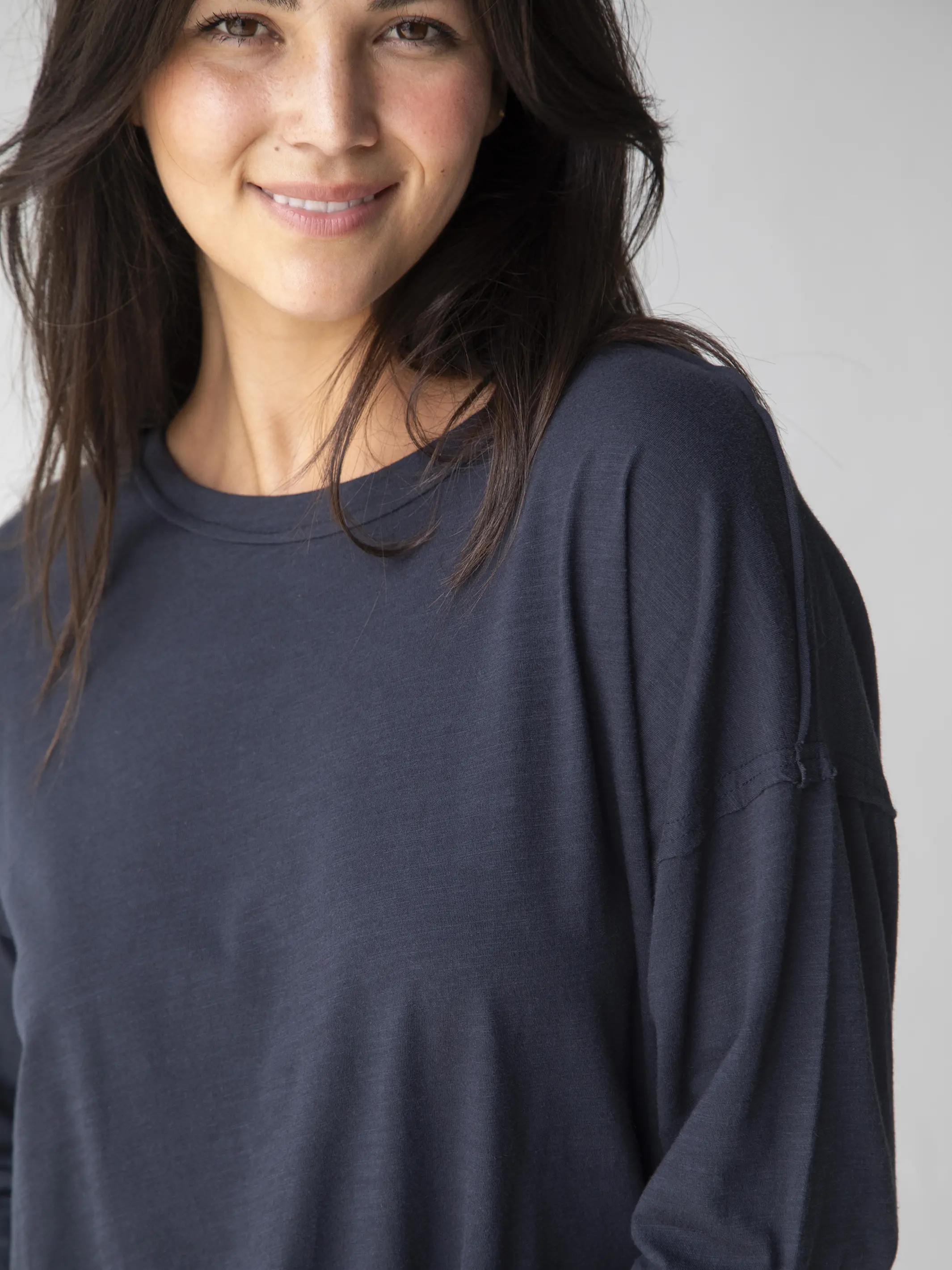 Hang Around Cotton Tunic - Dark Navy - Image 2