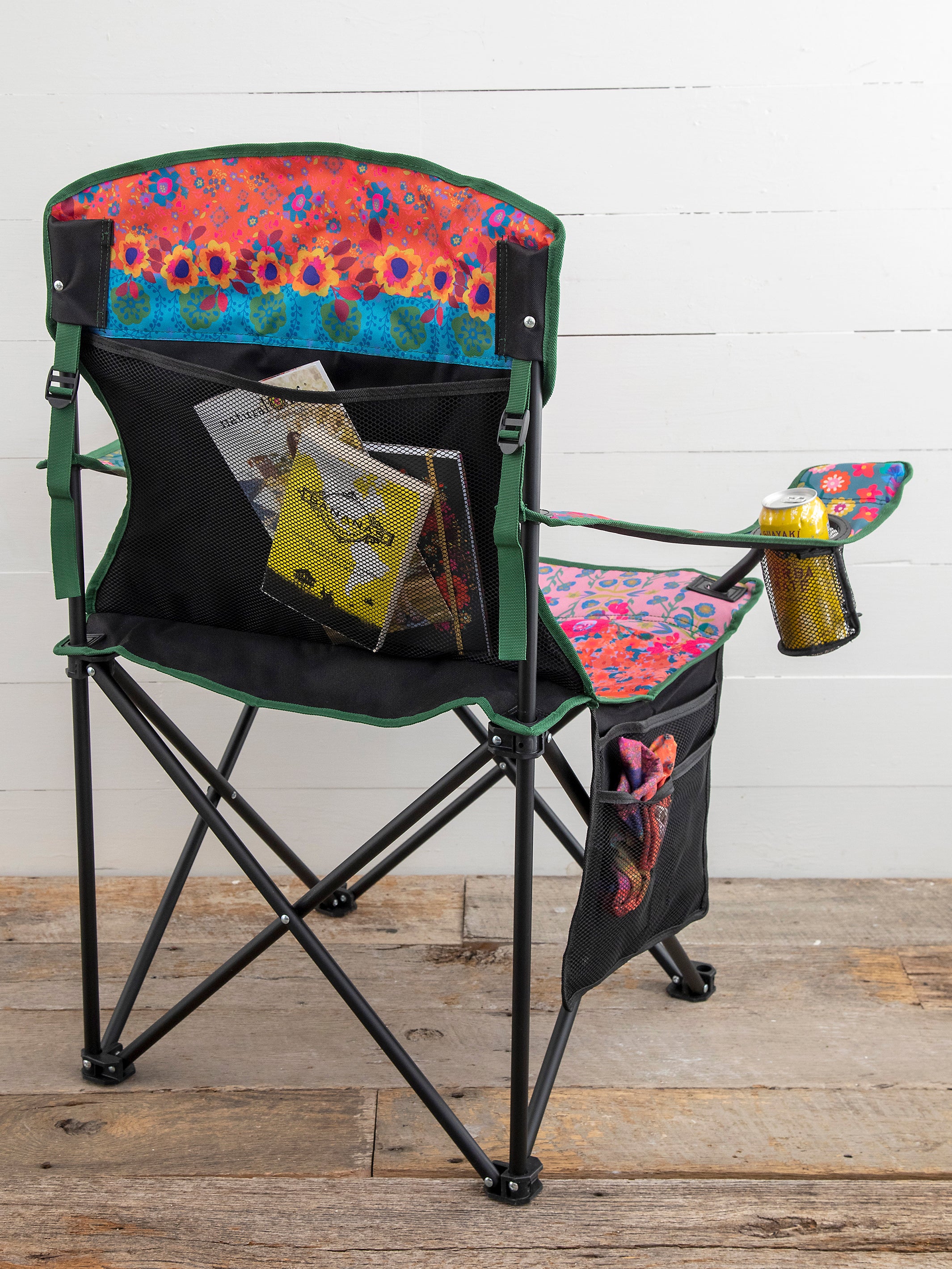 Happy Camp Chair - Folk Floral Border - Image 2