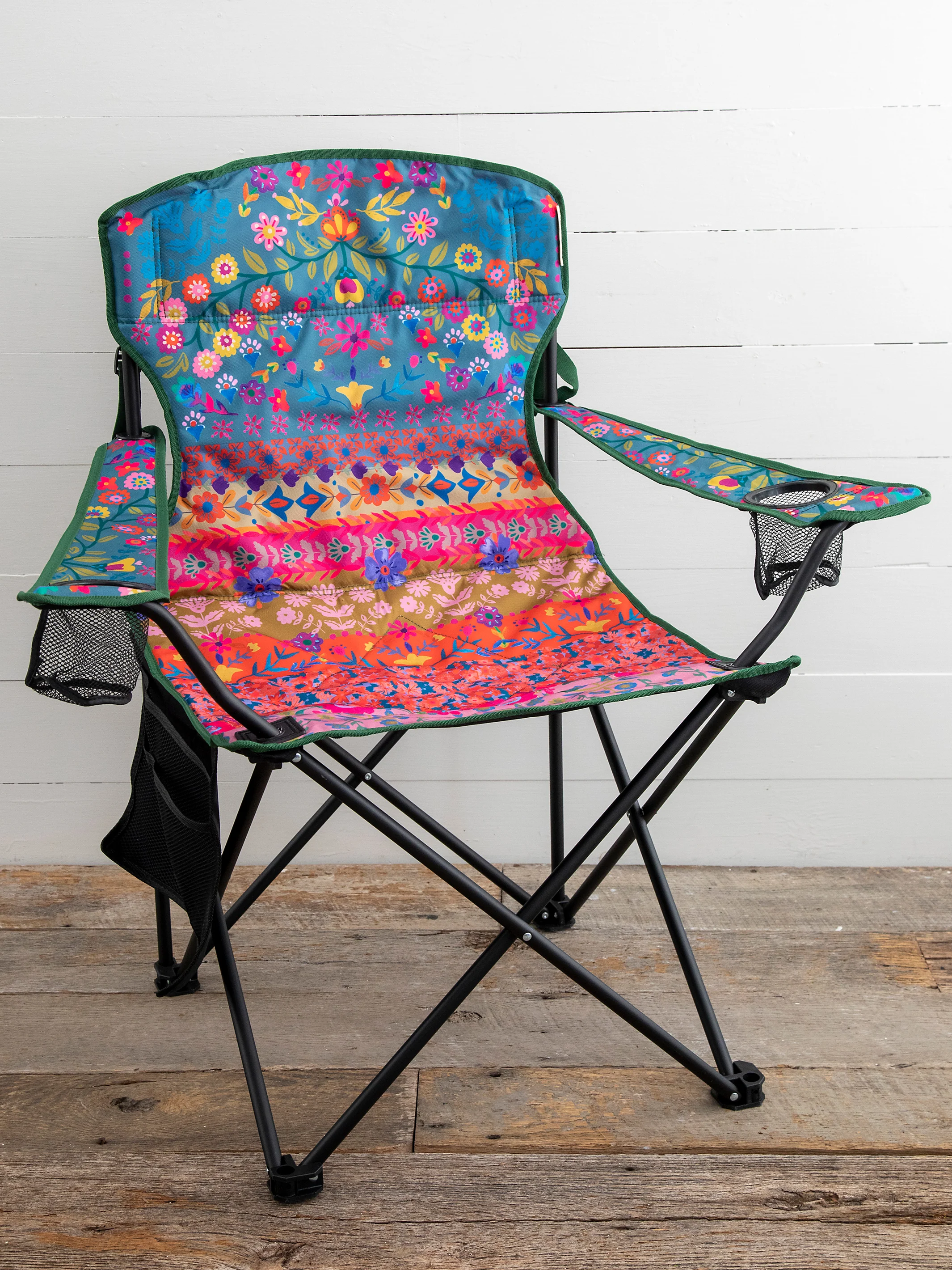 Happy Camp Chair - Folk Floral Border - Image 3