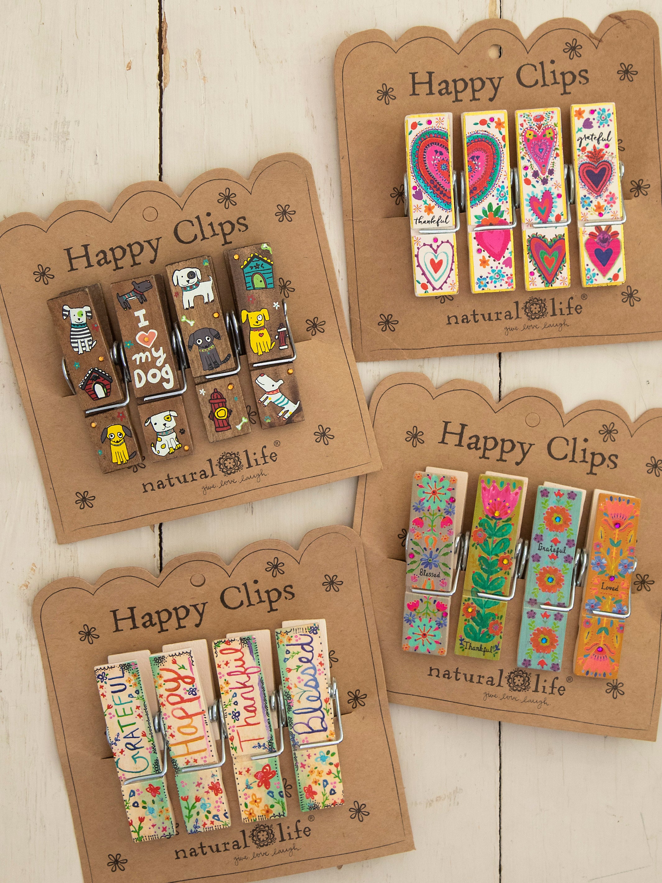 Happy Clips, Set of 4 - Heart My Dog - Image 2