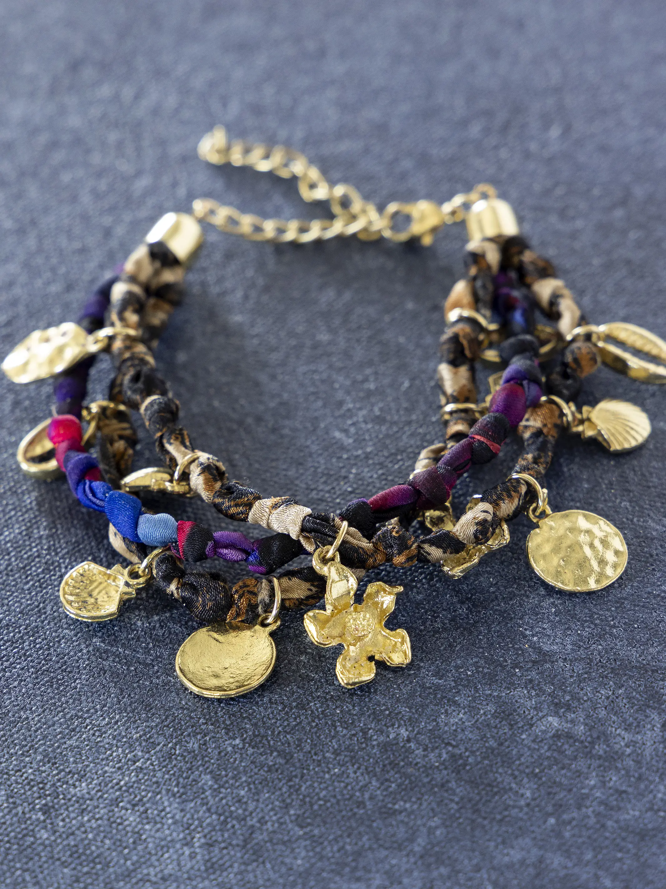 Happy Threads Charm Anklet - Image 2