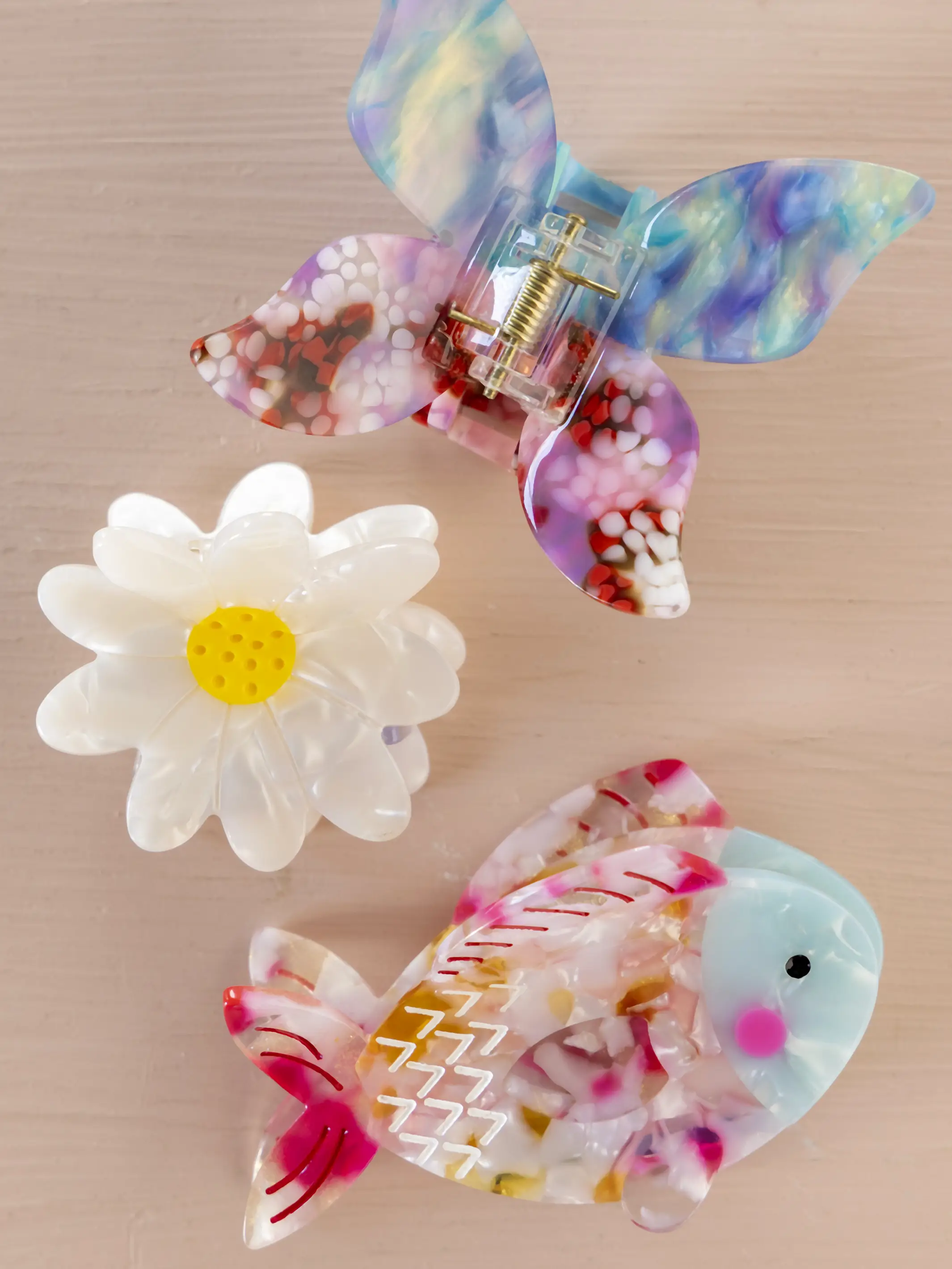 Icon Hair Claw - Pink Fish - Image 4