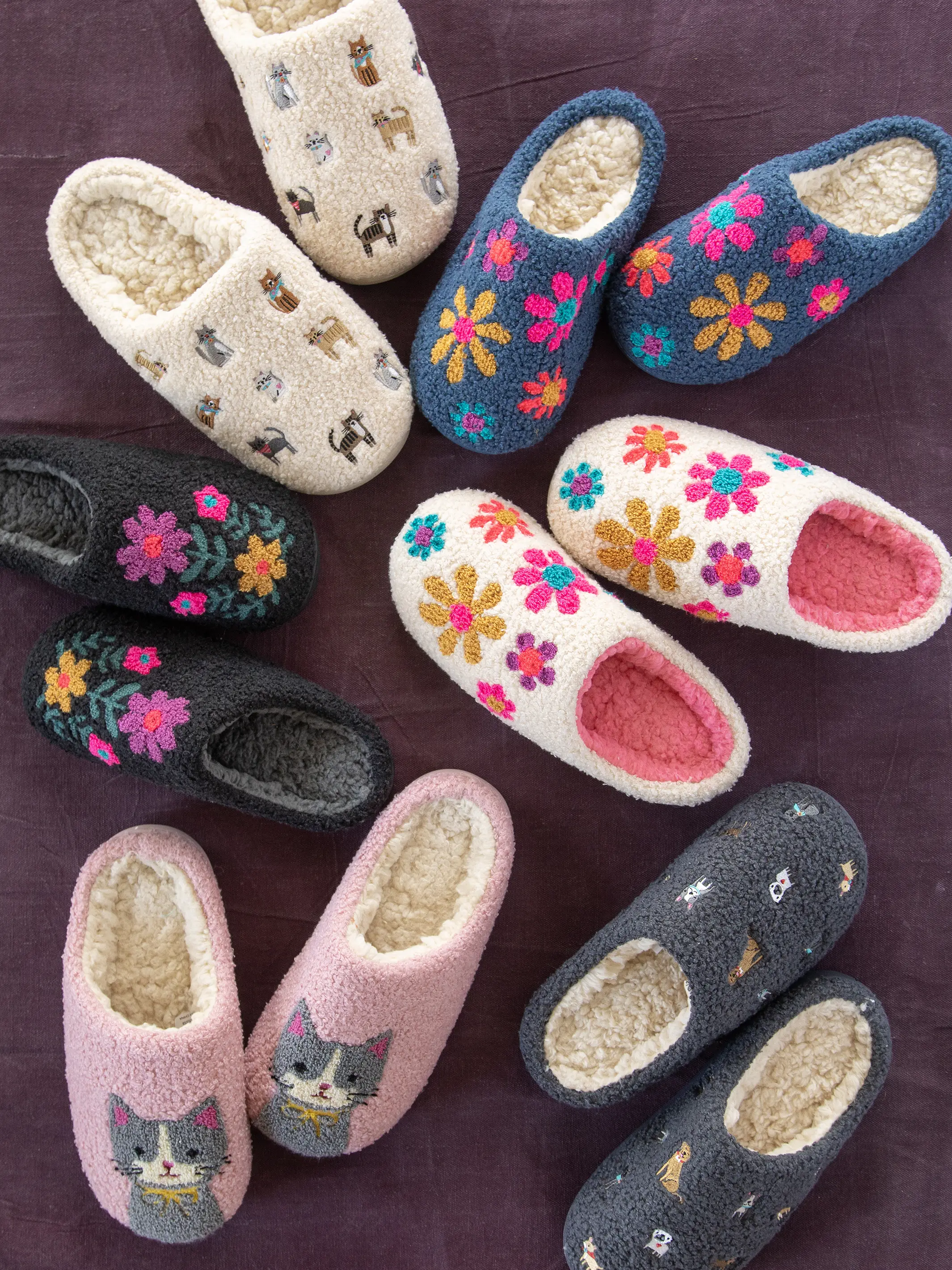 Icon Sherpa Slippers - Cream Daisy - Image 3